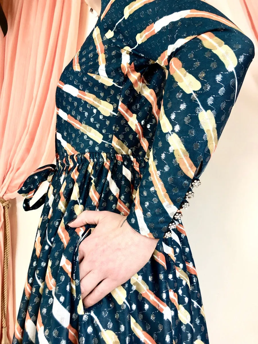 1970's Jean Varon/John Bates Maxi Dress