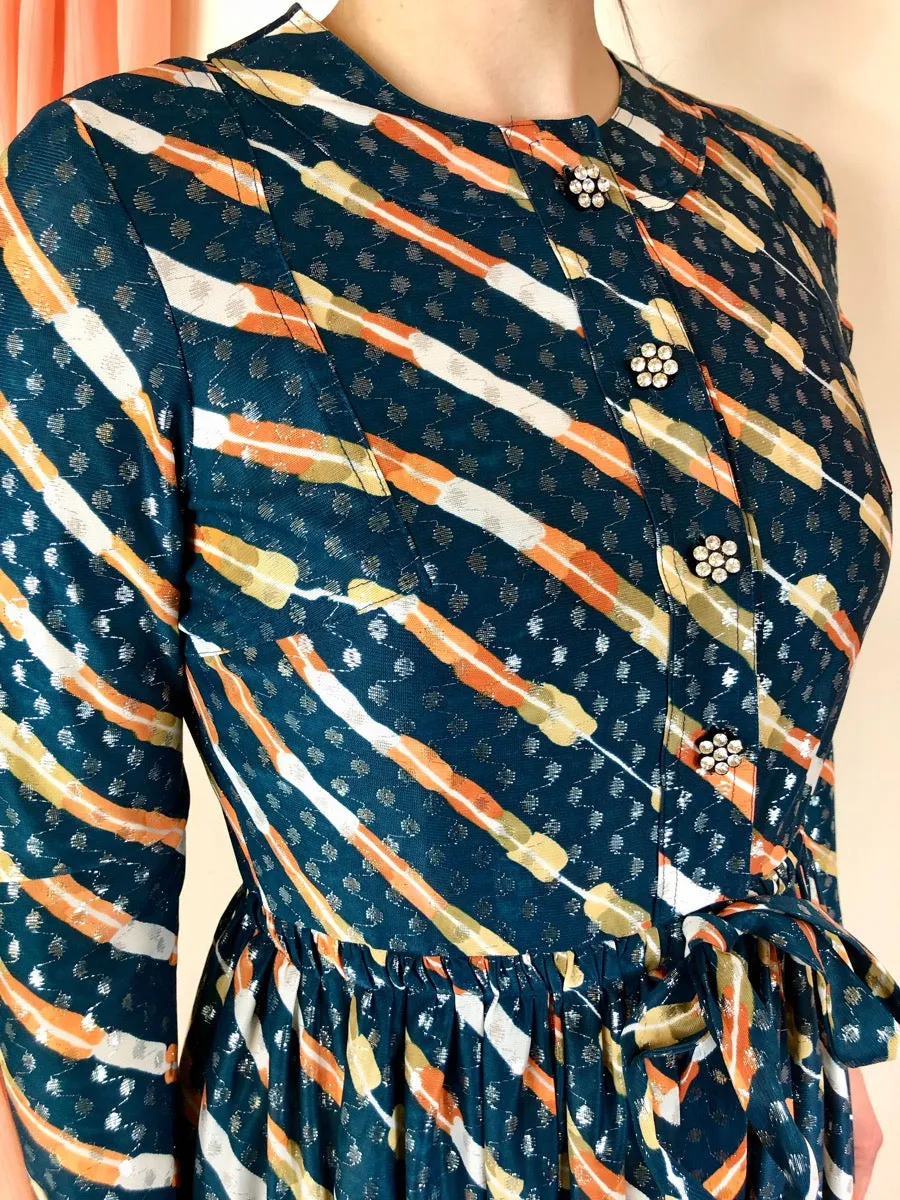 1970's Jean Varon/John Bates Maxi Dress