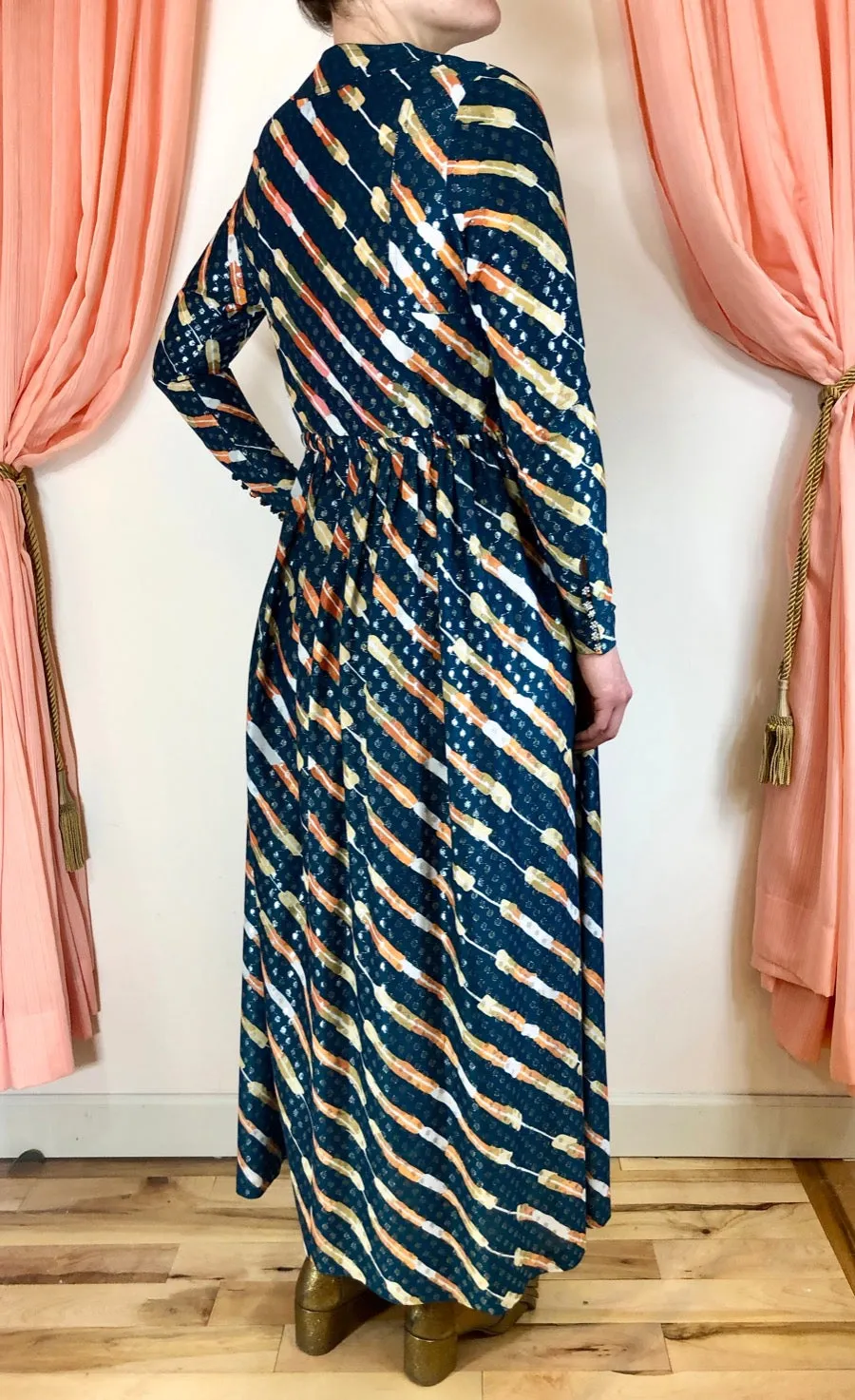 1970's Jean Varon/John Bates Maxi Dress