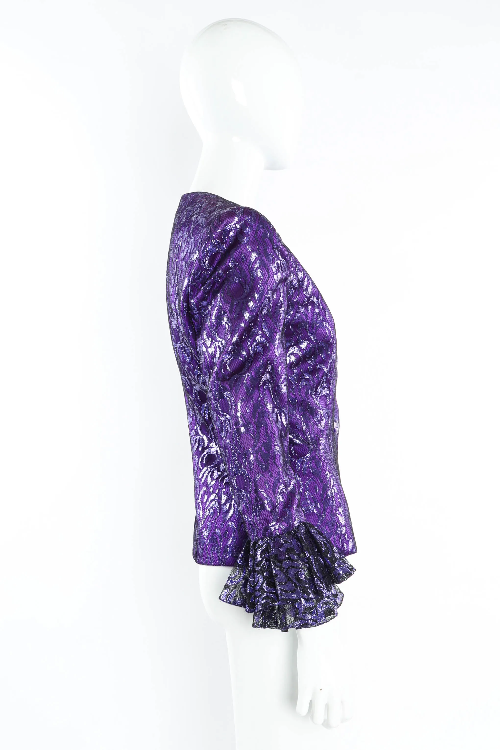 1980s Metallic Lace Fleur Jacket