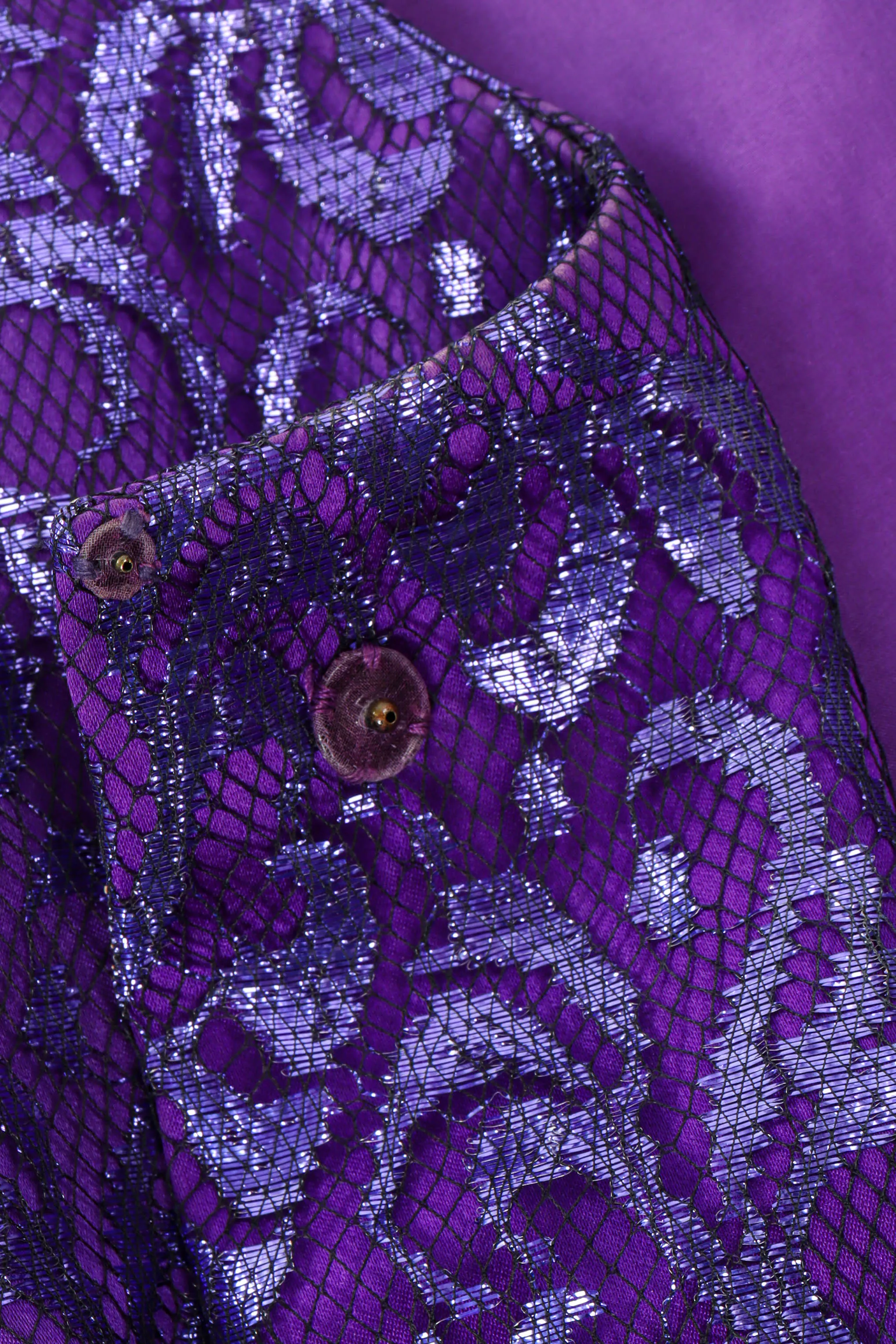 1980s Metallic Lace Fleur Jacket
