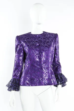 1980s Metallic Lace Fleur Jacket
