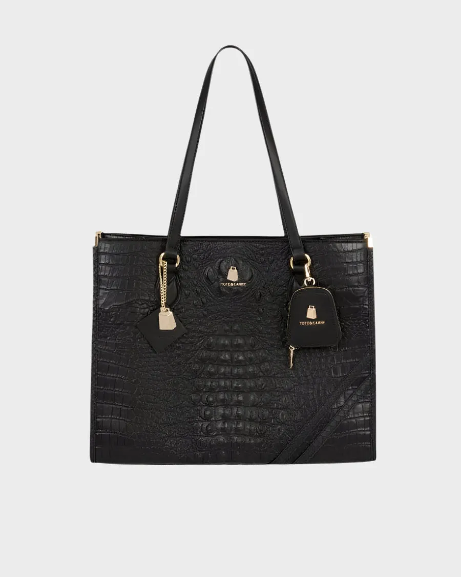 Apollo 2 Tote Bag in Black