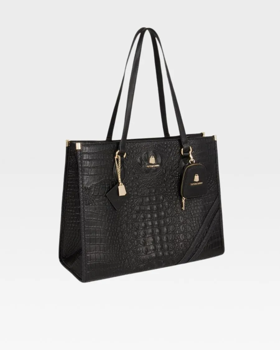 Apollo 2 Tote Bag in Black