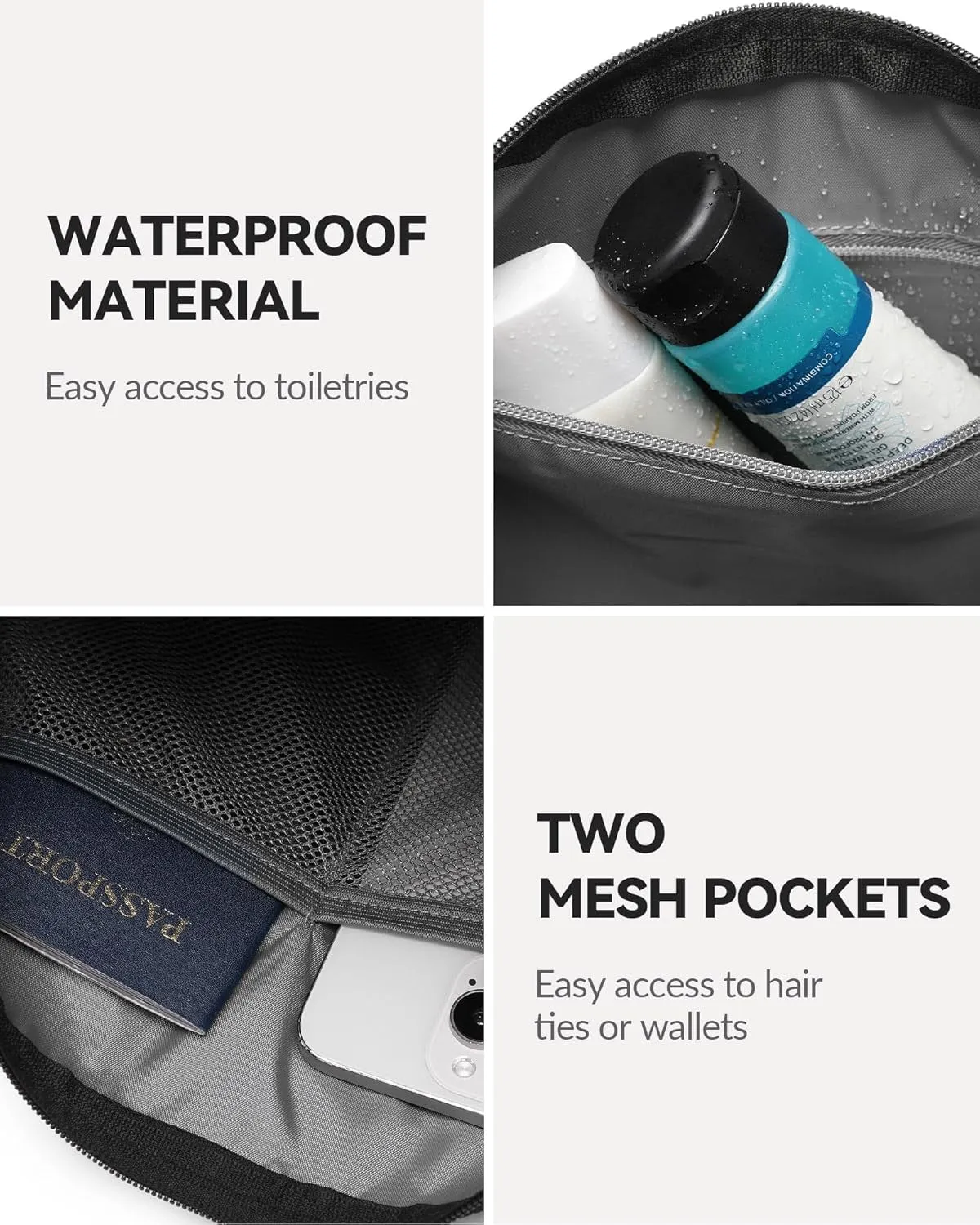 Bag Travel, Black Gym Waterproof Perfect Sports - with Mini Loved by customers Compartment Women's Duffle Comprehensive product line Stylish and Wet for