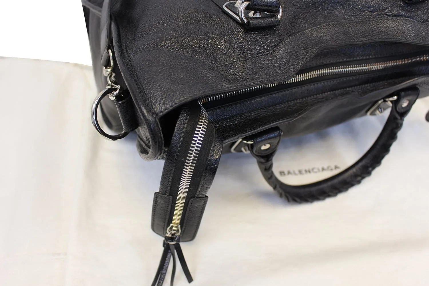 Balenciaga Balen Classic Metallic Edge City Medium Satchel Bag