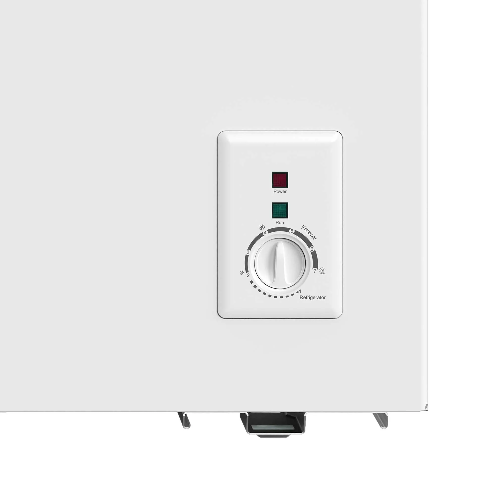 Baridi Freestanding Chest Freezer, 142L, Garage and Outbuilding Safe, Adj. Thermostat, White - DH120