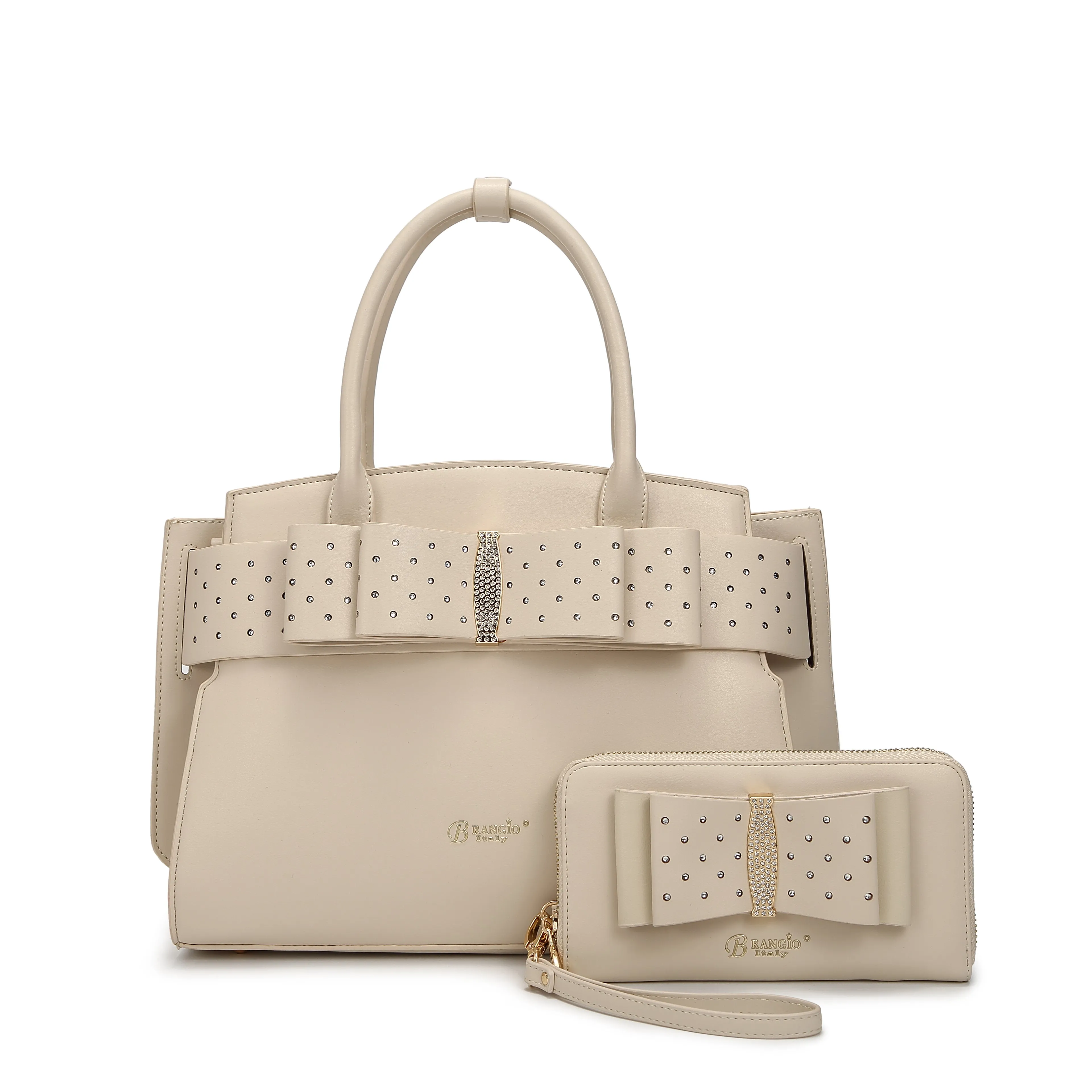 Brangio Elegant Bow Satchel/Wallet