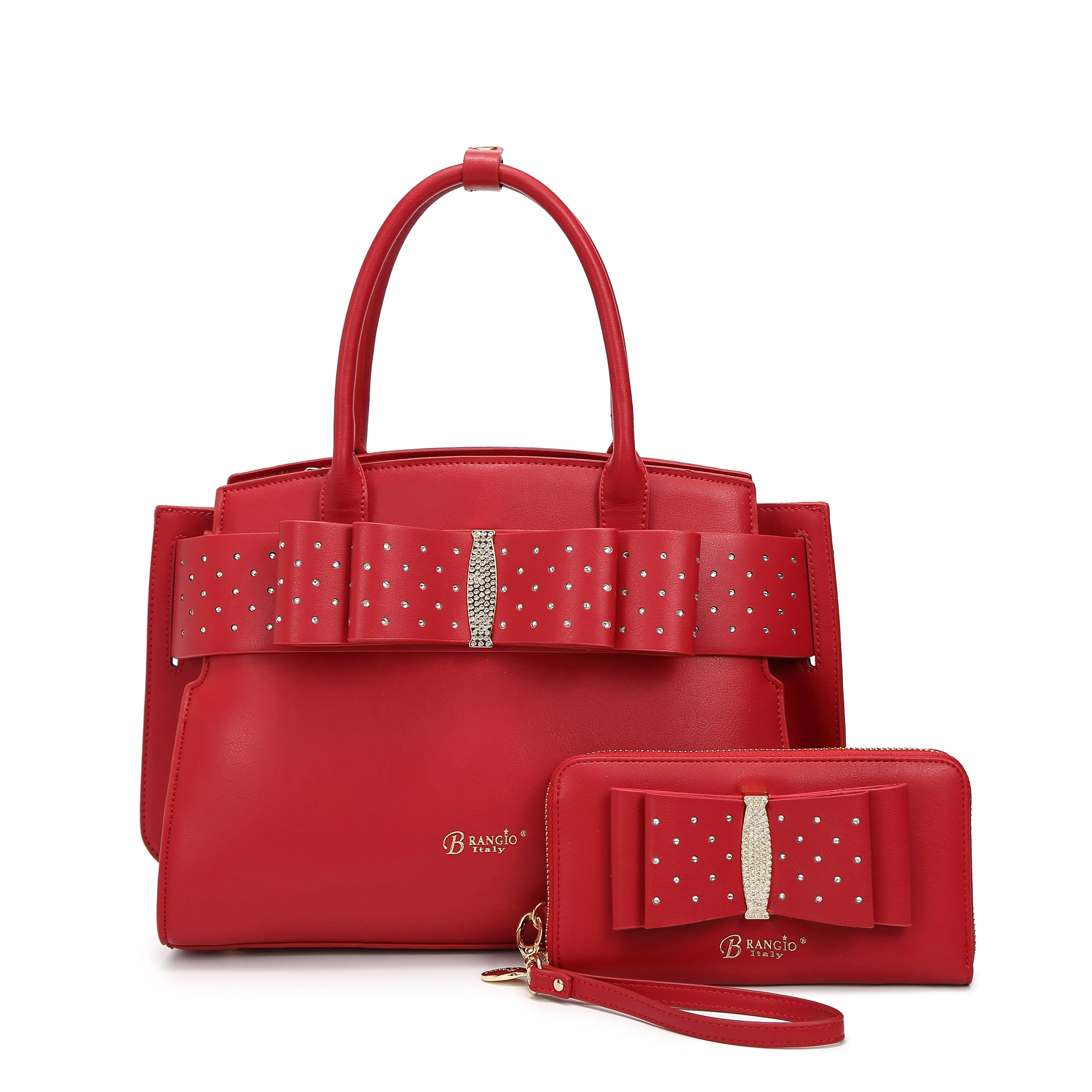 Brangio Elegant Bow Satchel/Wallet