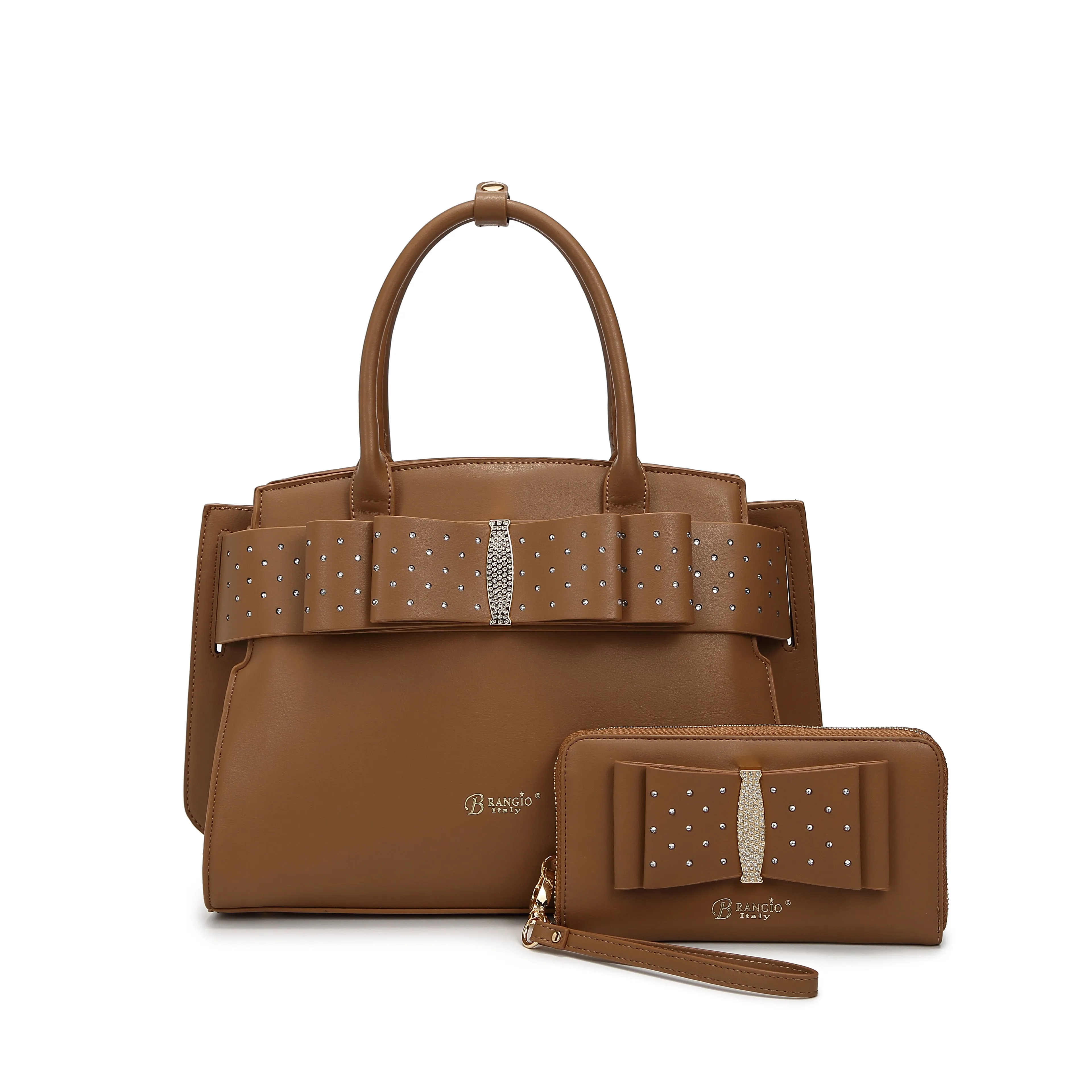 Brangio Elegant Bow Satchel/Wallet