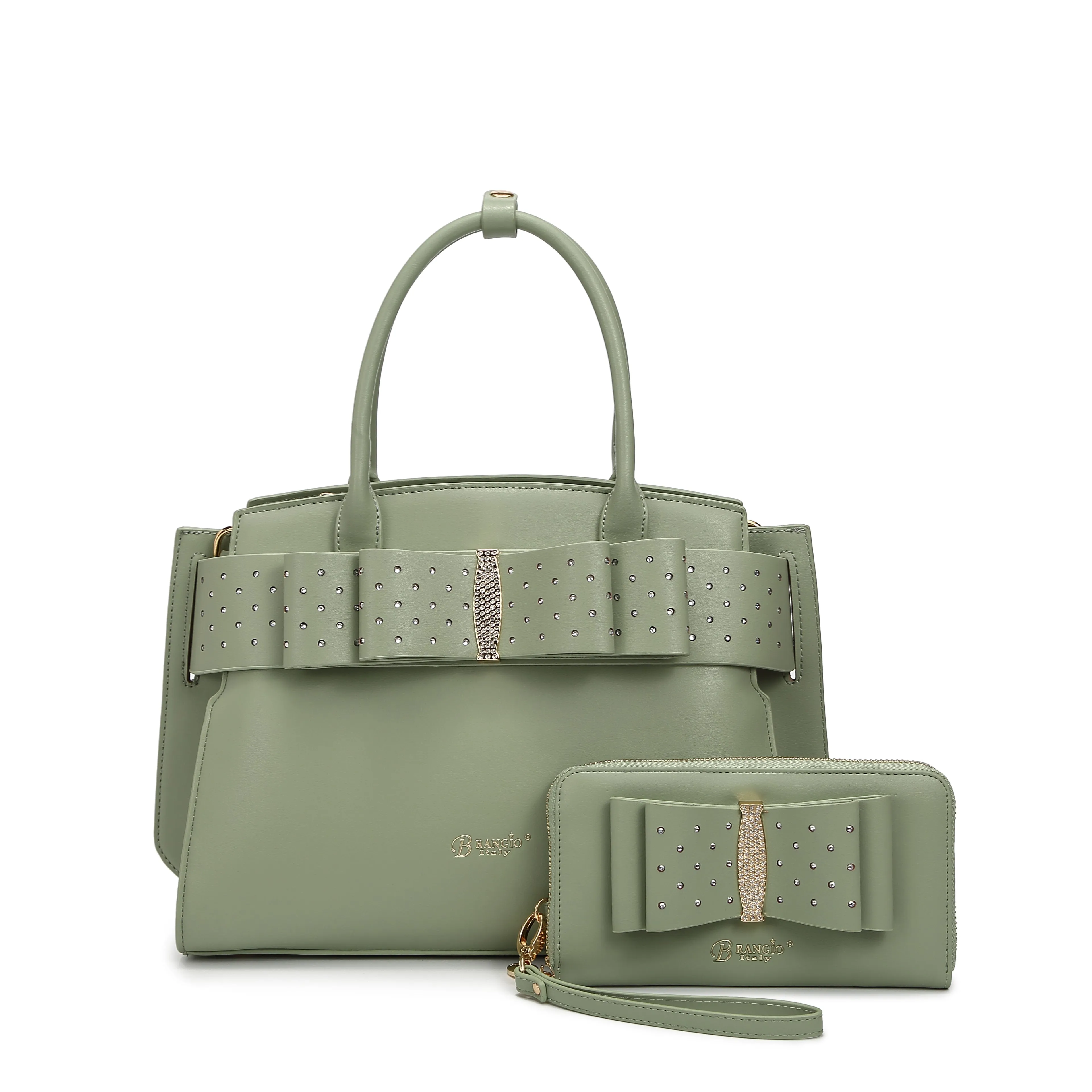 Brangio Elegant Bow Satchel/Wallet
