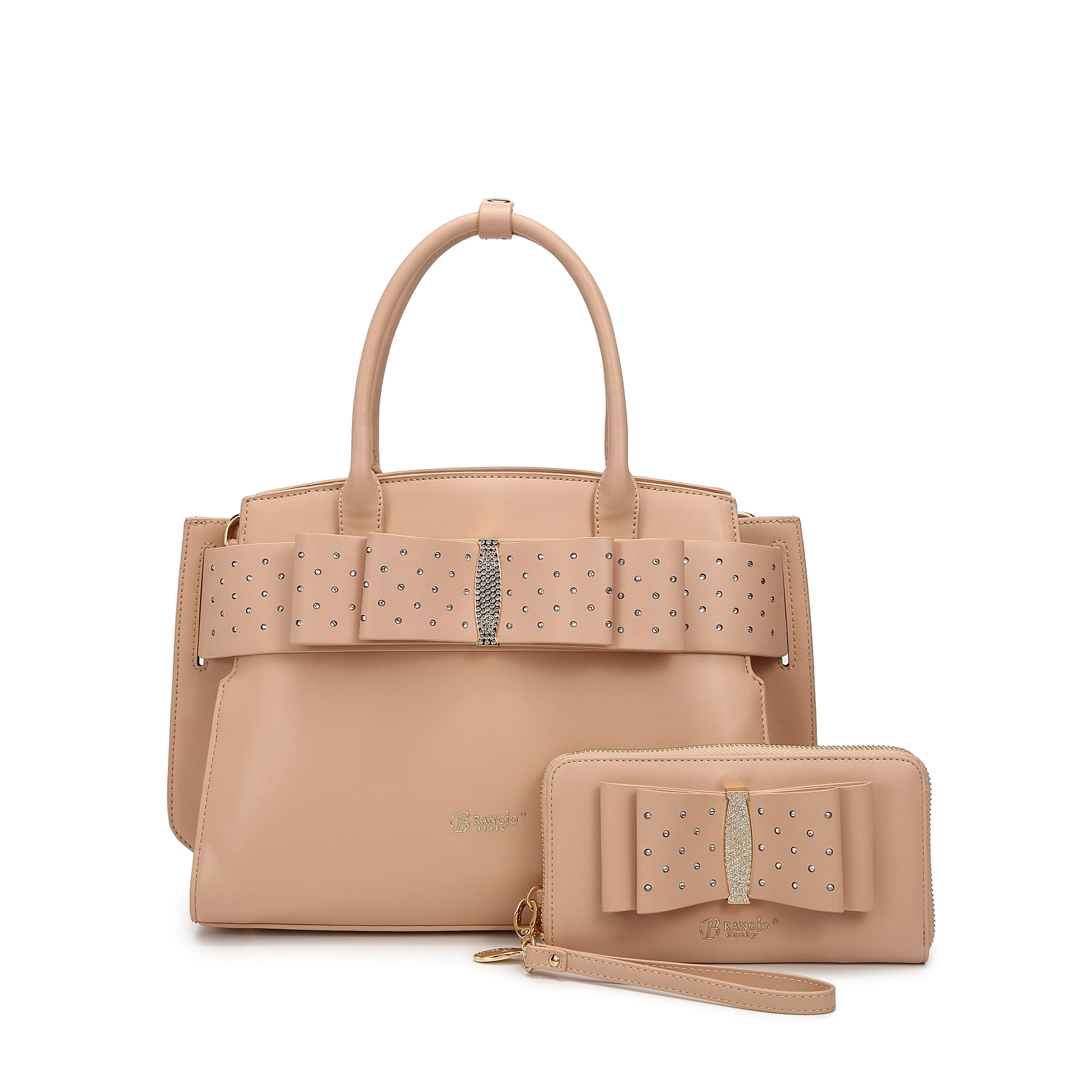 Brangio Elegant Bow Satchel/Wallet