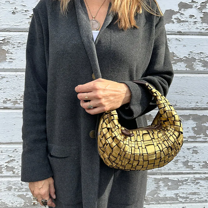 Campomaggi Gold Edera Shoulder Bag