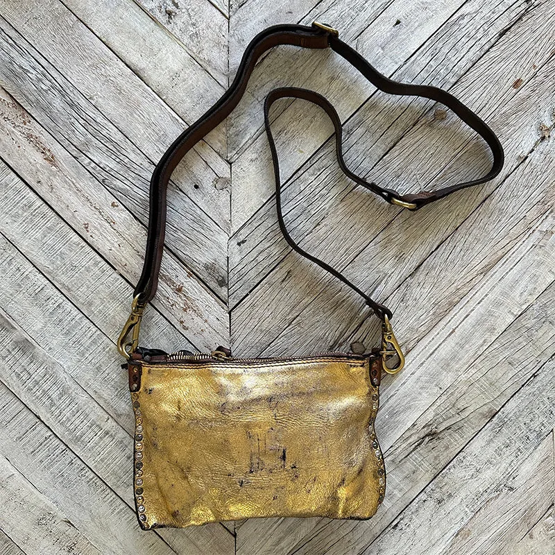 Campomaggi Mini Gold Kura Crossbody Bag