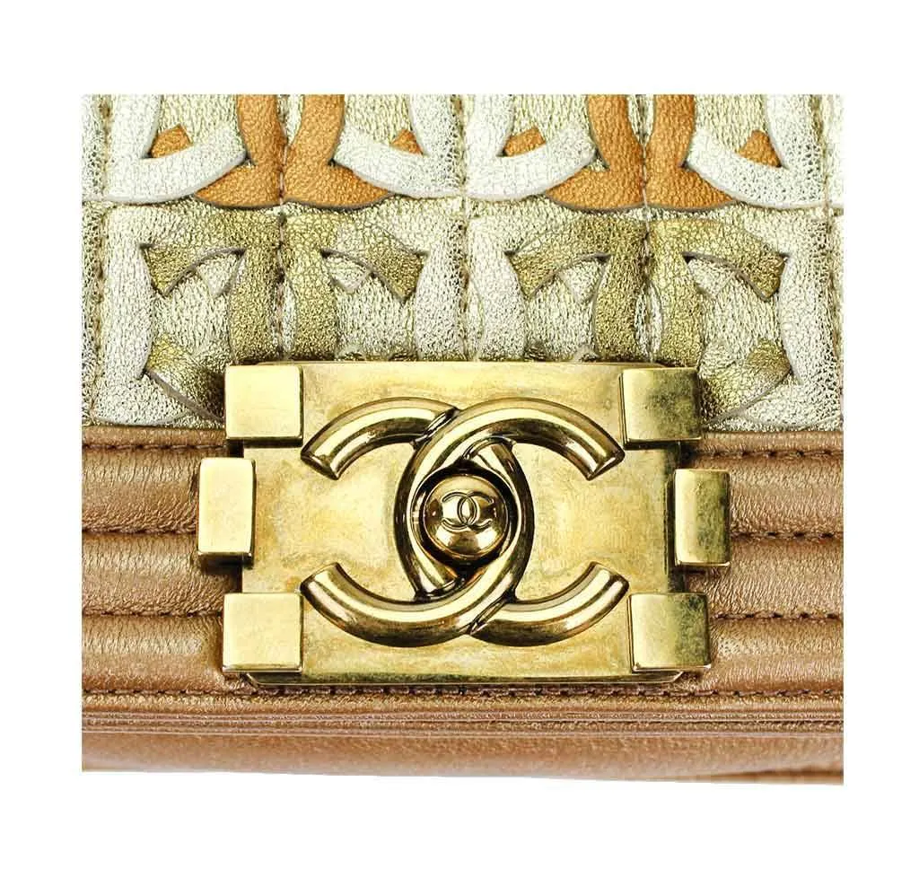 Chanel Runway Limited Edition Bag Gold Metallic