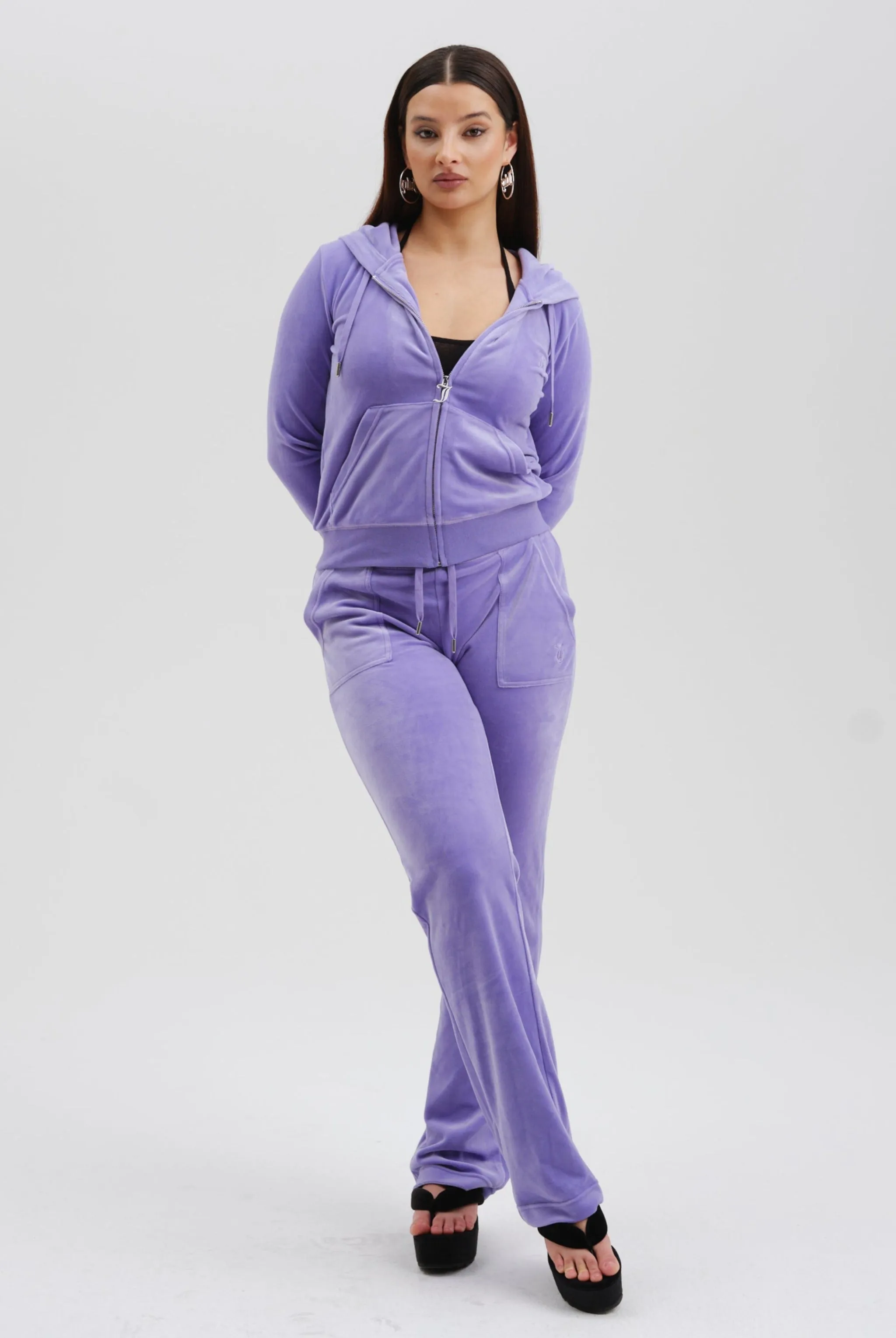 DAHLIA PURPLE CLASSIC VELOUR DEL RAY POCKETED BOTTOMS