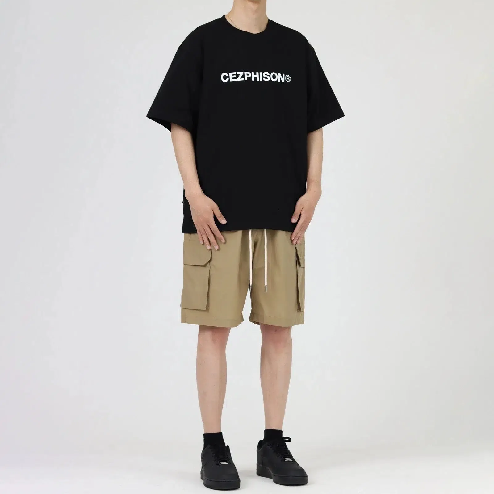 Drawstring Cargo Shorts