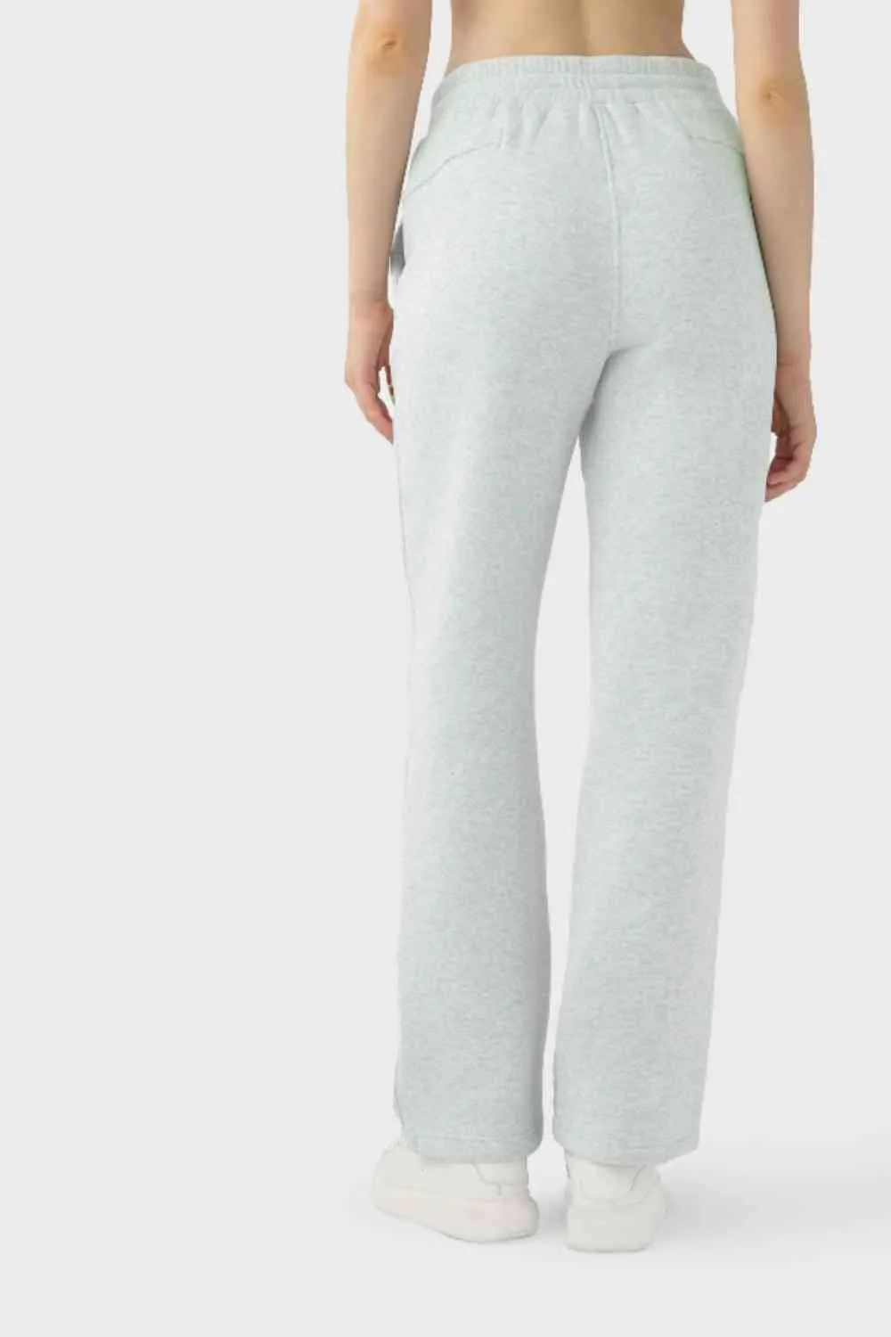 Drawstring Waist Sports Pants with Pockets