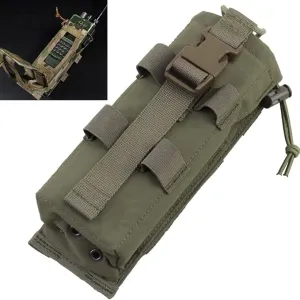 Drop-Down Radio Pouch Molle Tactical Belt Vest Radio Holster 500D Nylon Walkie Talkie Bag for PRC 148 152