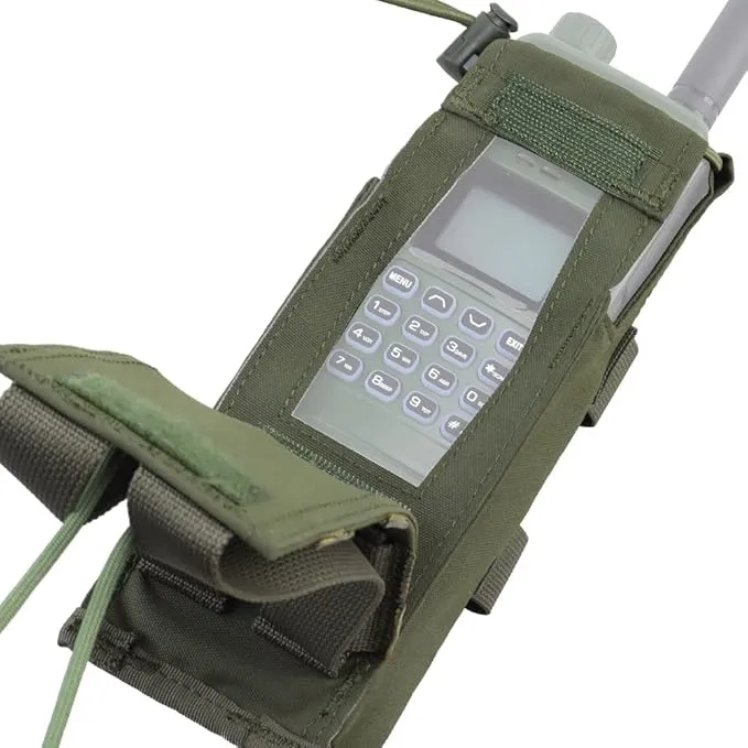 Drop-Down Radio Pouch Molle Tactical Belt Vest Radio Holster 500D Nylon Walkie Talkie Bag for PRC 148 152