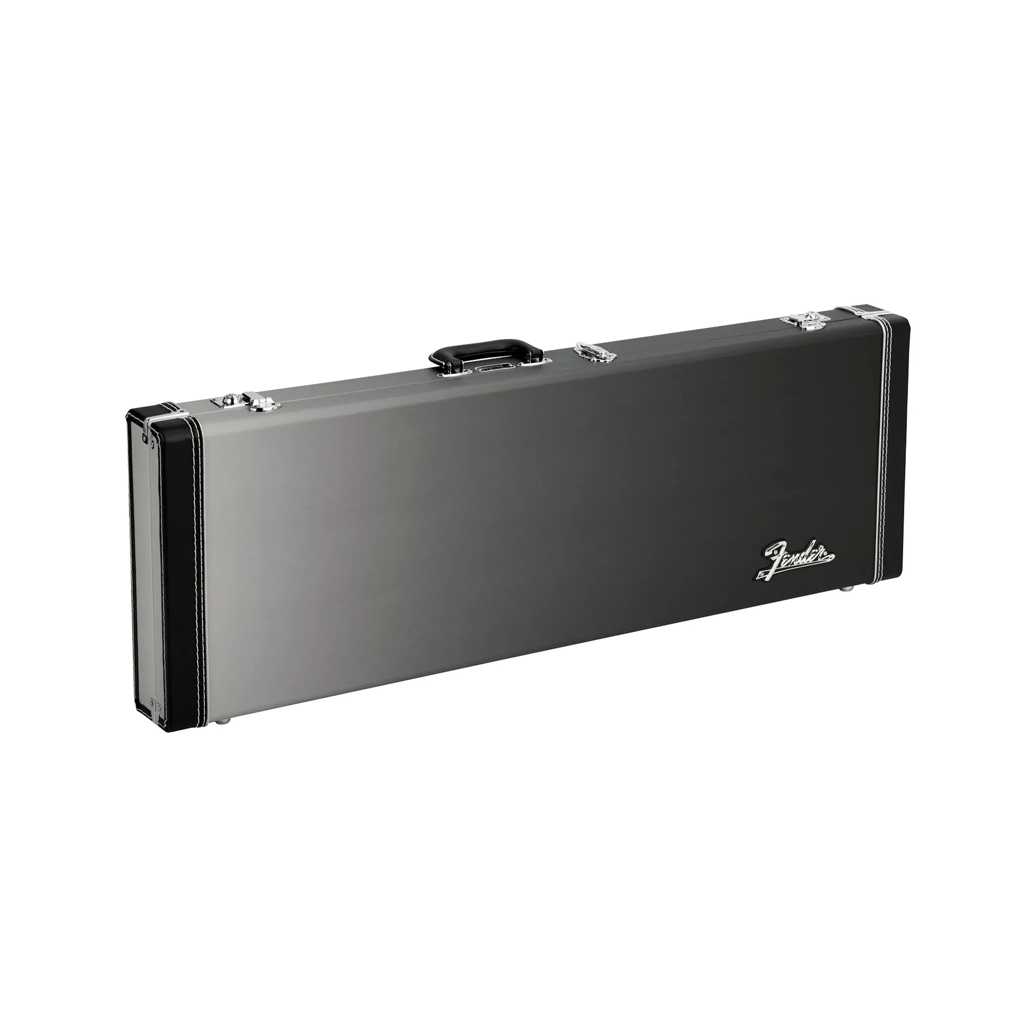 Fender Deluxe Ombré Stratocaster/Telecaster Guitar Case, Silver Smoke