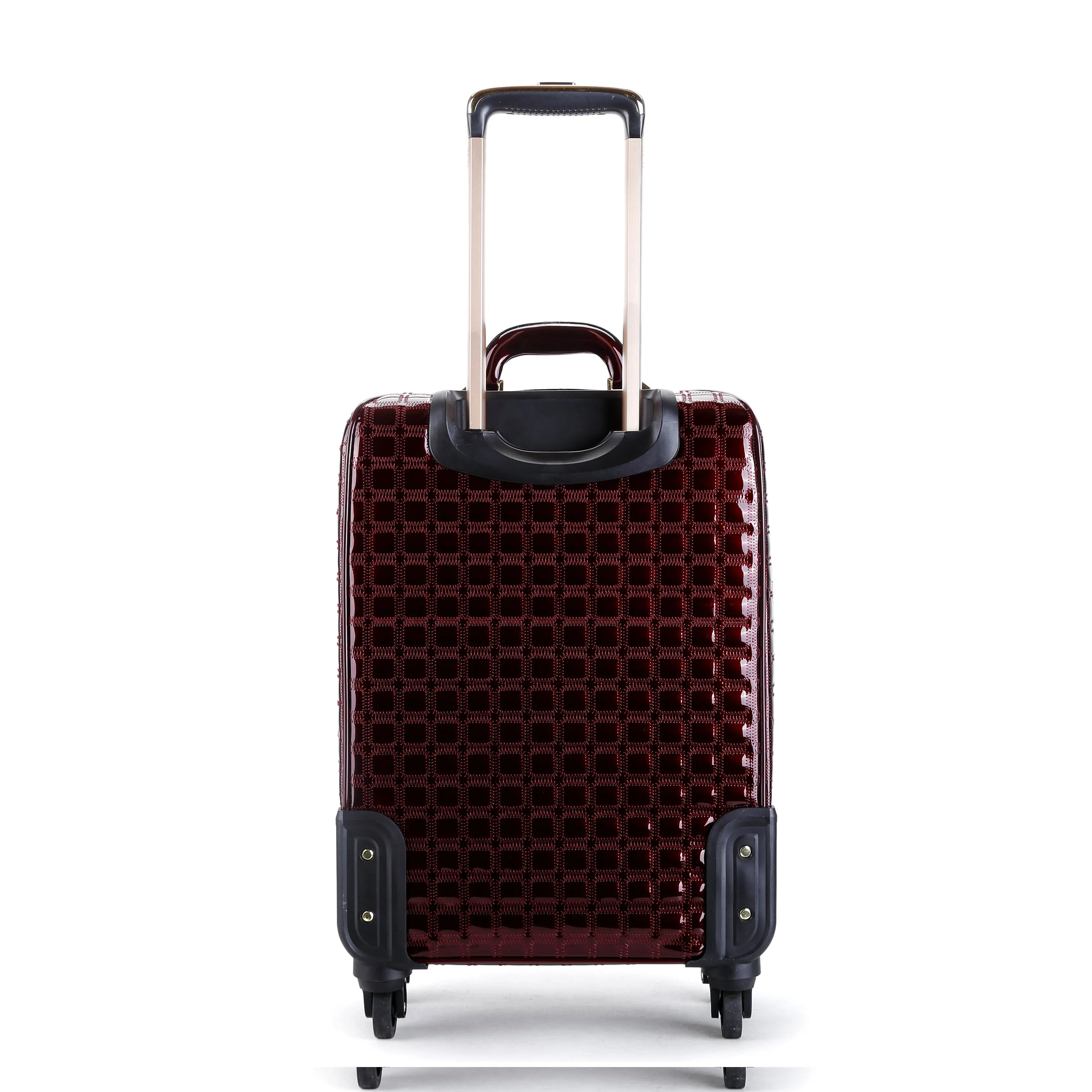 Floral Accent Light Weight Spinner Luggage [KDL8899]