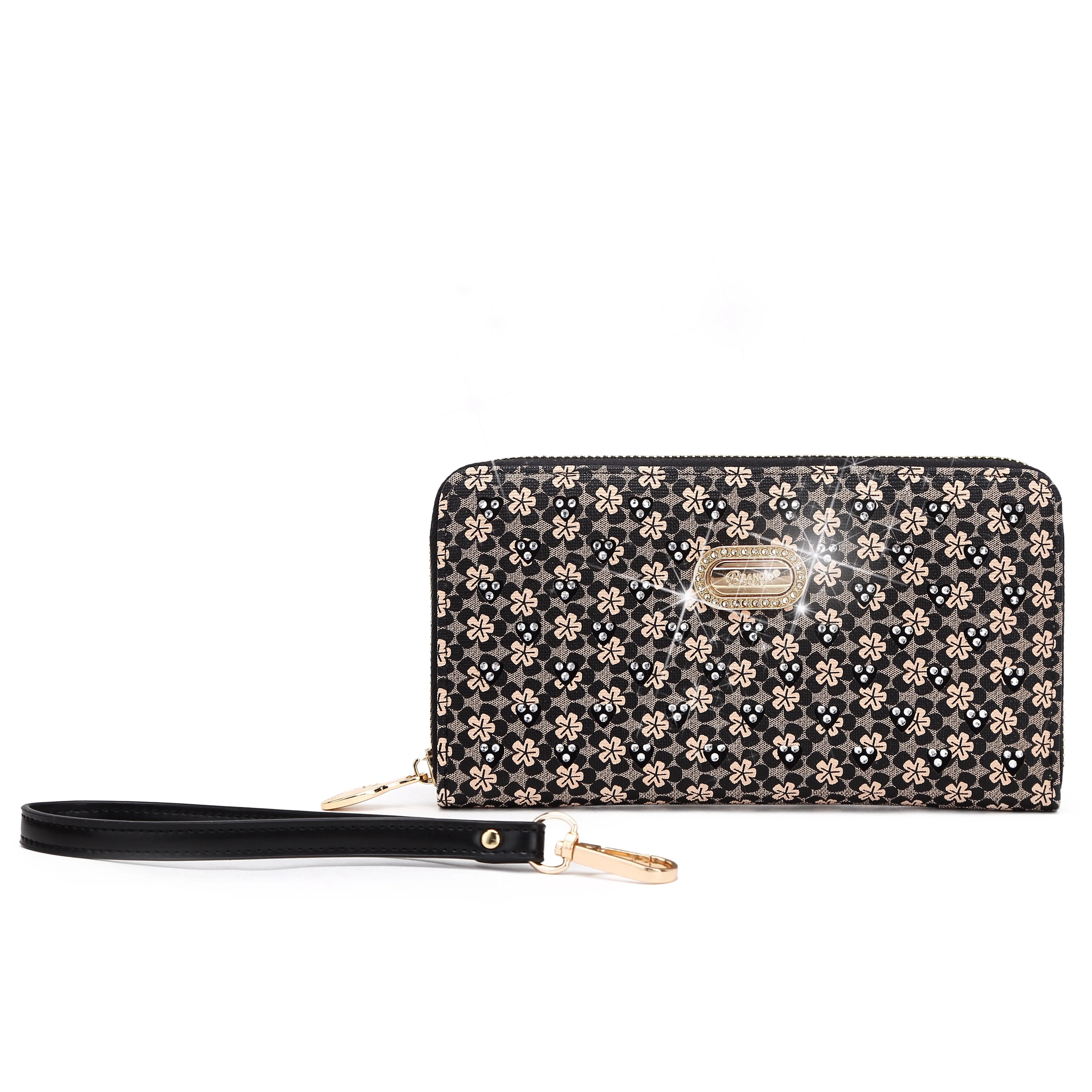 Galaxy Stars Crystal Stud Envelope Wallet [RLW8368]