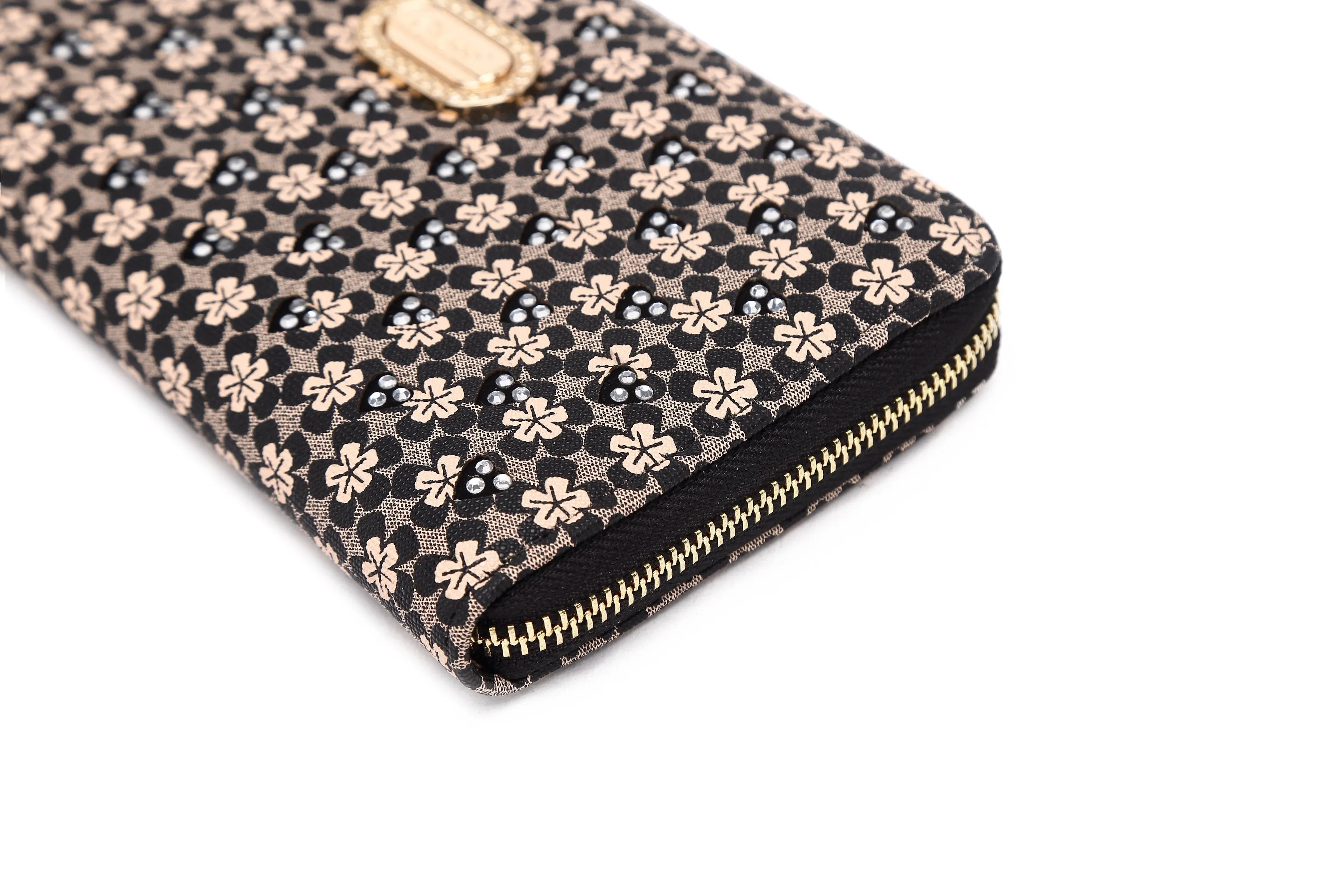 Galaxy Stars Crystal Stud Envelope Wallet [RLW8368]