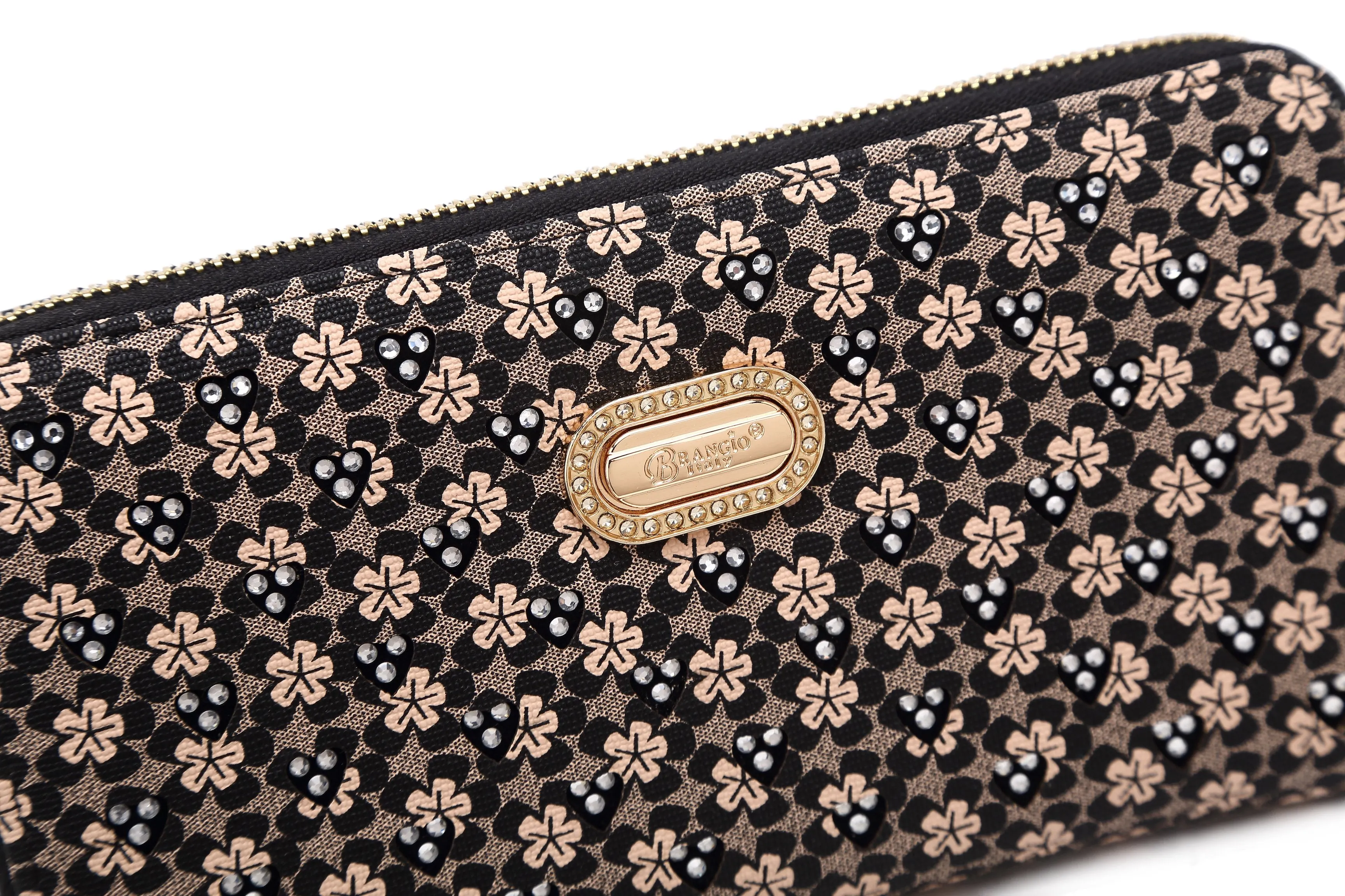 Galaxy Stars Crystal Stud Envelope Wallet [RLW8368]