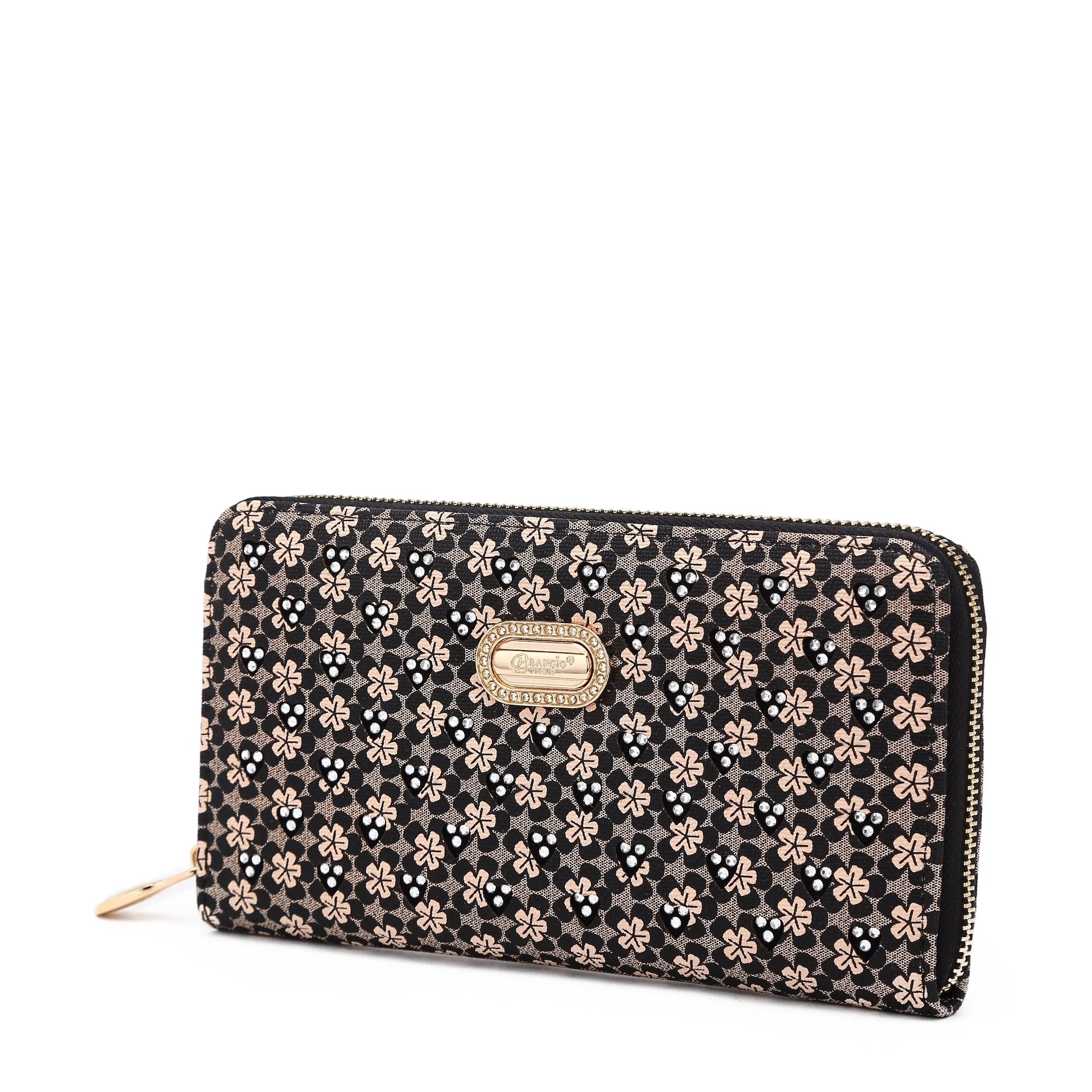 Galaxy Stars Crystal Stud Envelope Wallet [RLW8368]