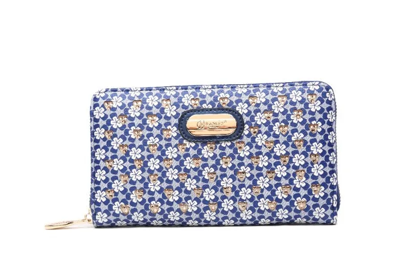 Galaxy Stars Crystal Stud Envelope Wallet [RLW8368]