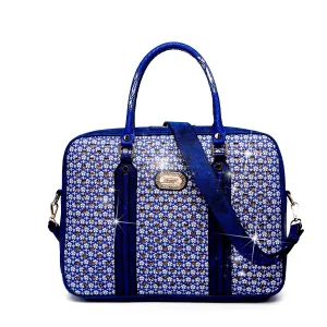 Galaxy Stars Crystal Stud Laptop Office Work Bag [KMO6507]
