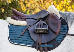 Glitter Mesh Sparkly Jumping Saddle Pad Midnight Blue