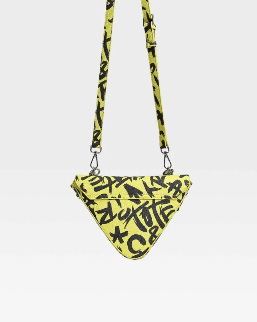 Graffiti Shoulder Bag in Yellow