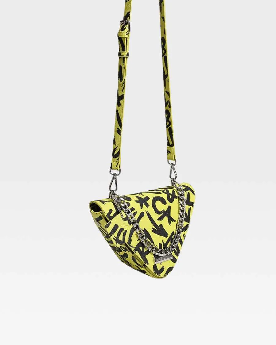 Graffiti Shoulder Bag in Yellow