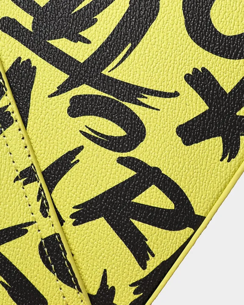 Graffiti Shoulder Bag in Yellow