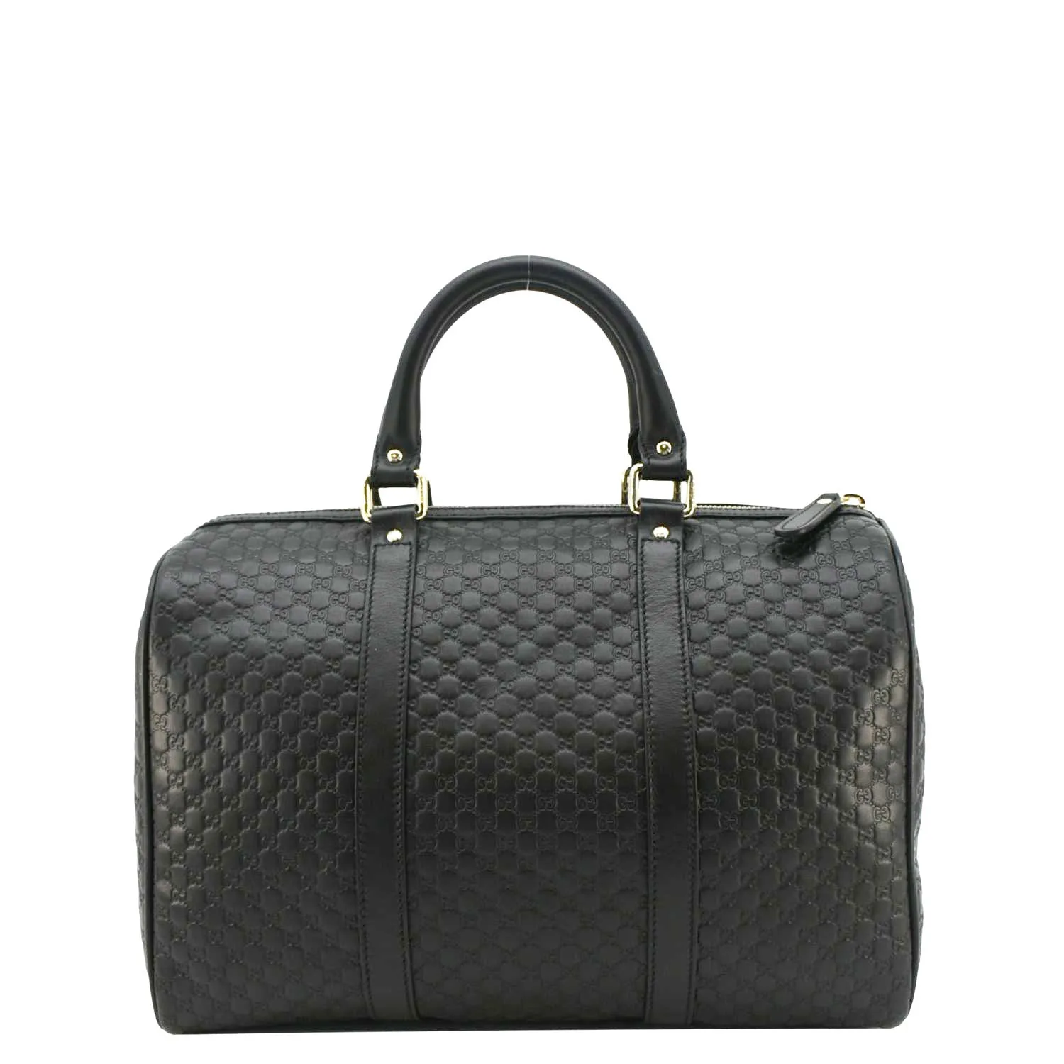 GUCCI  GG Microguccissima Boston Travel Bag Black 449646