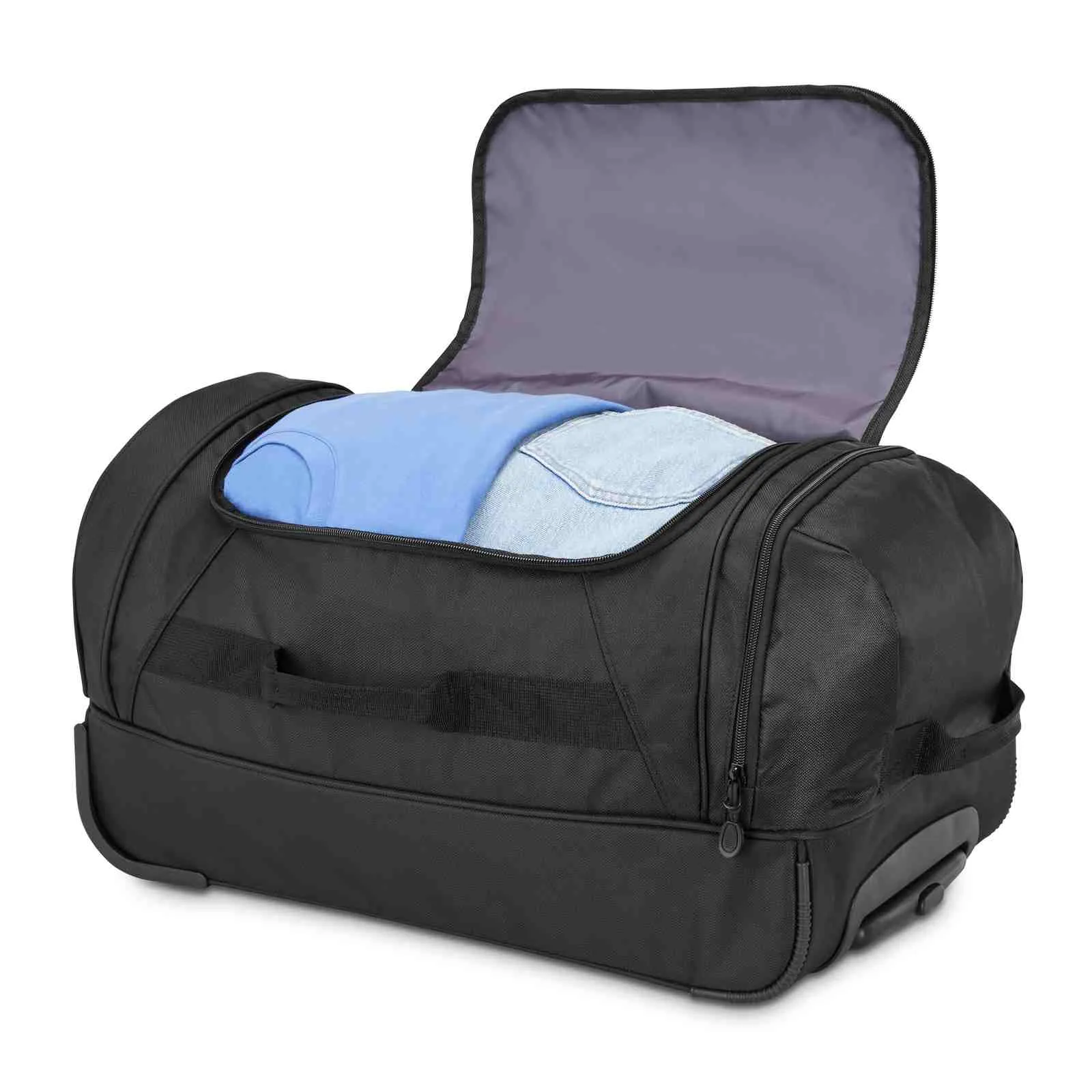High Sierra Boxed 55cm Carry-On Wheeled Duffel Black