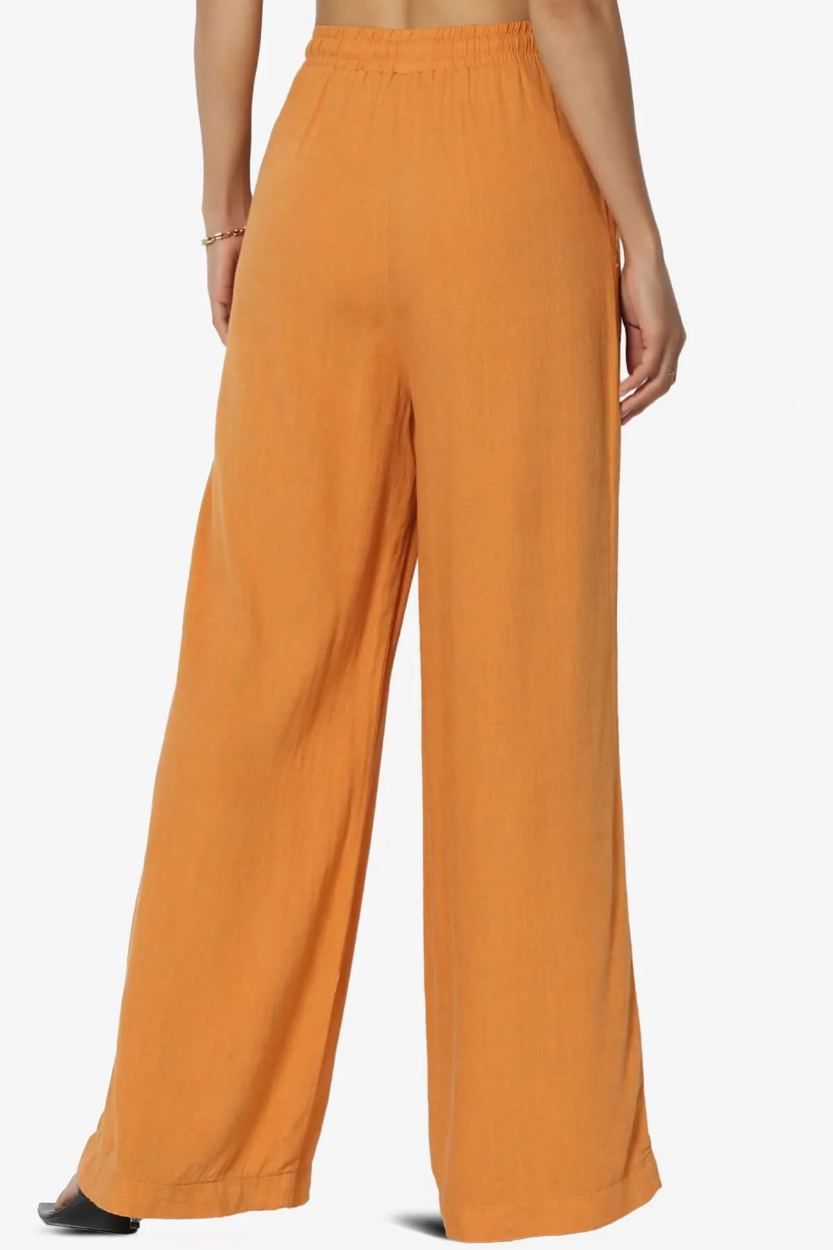 Jessica Drawstring Linen Pants
