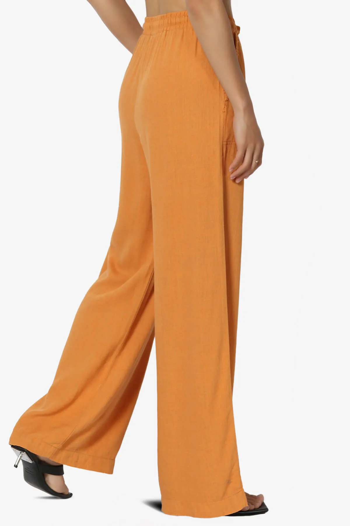 Jessica Drawstring Linen Pants