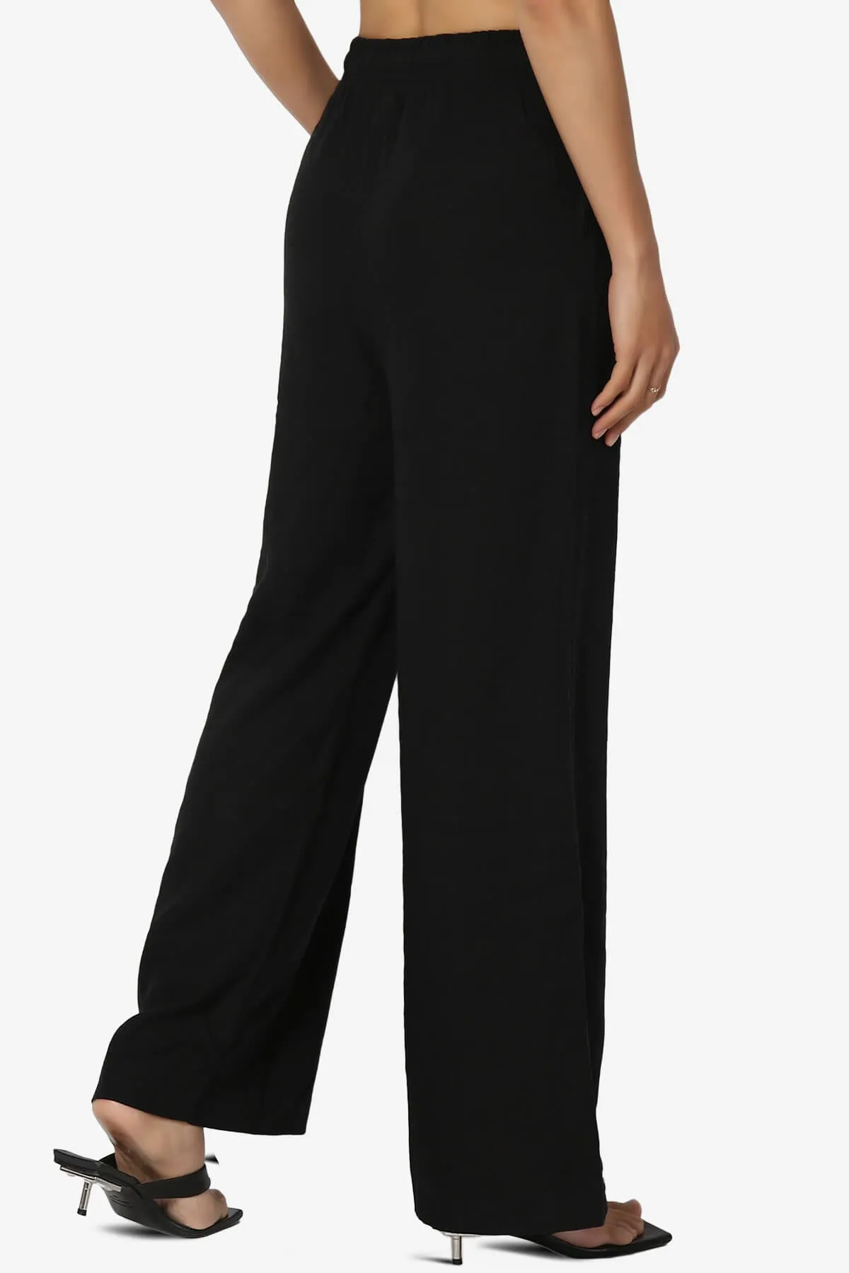 Jessica Drawstring Linen Pants