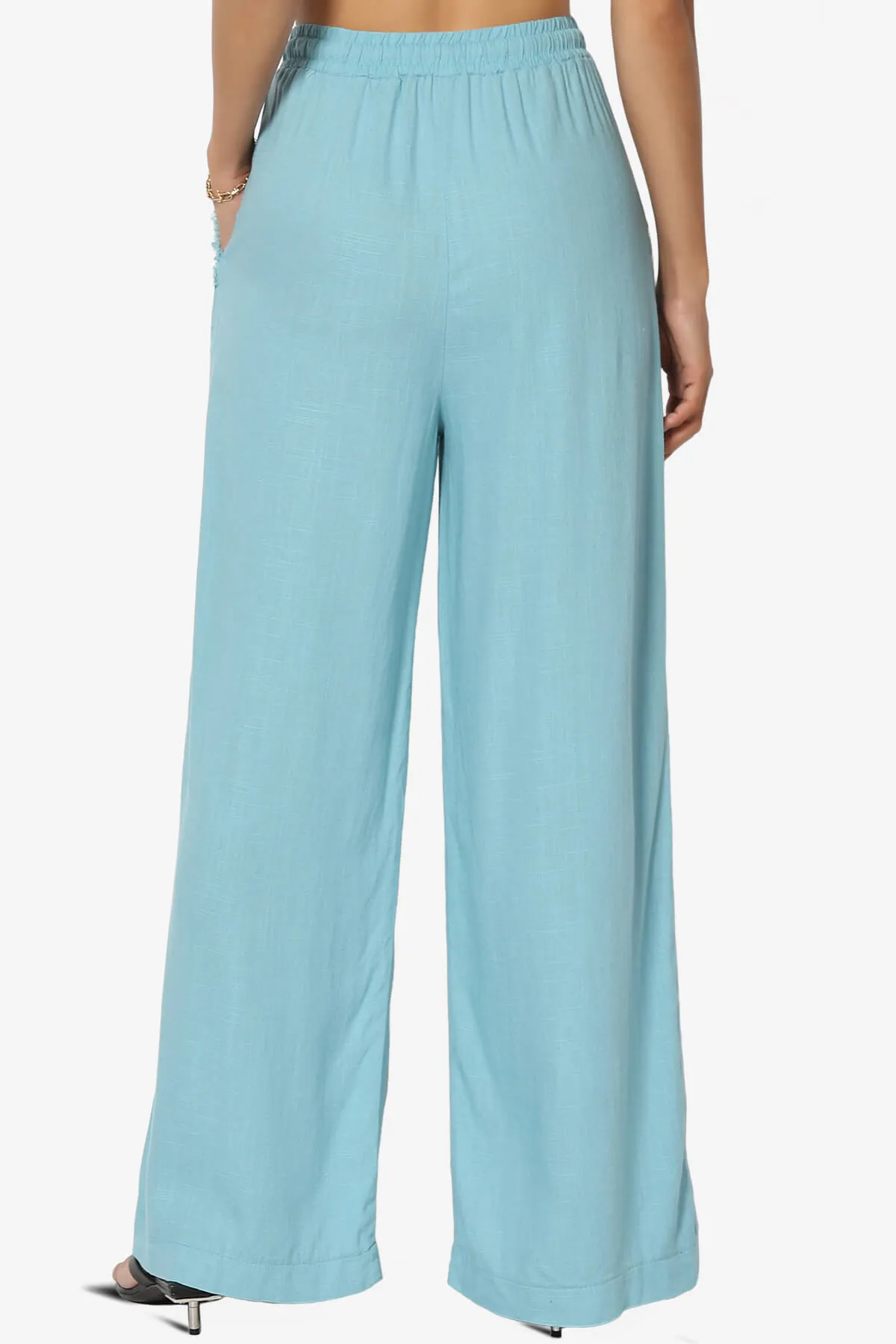 Jessica Drawstring Linen Pants