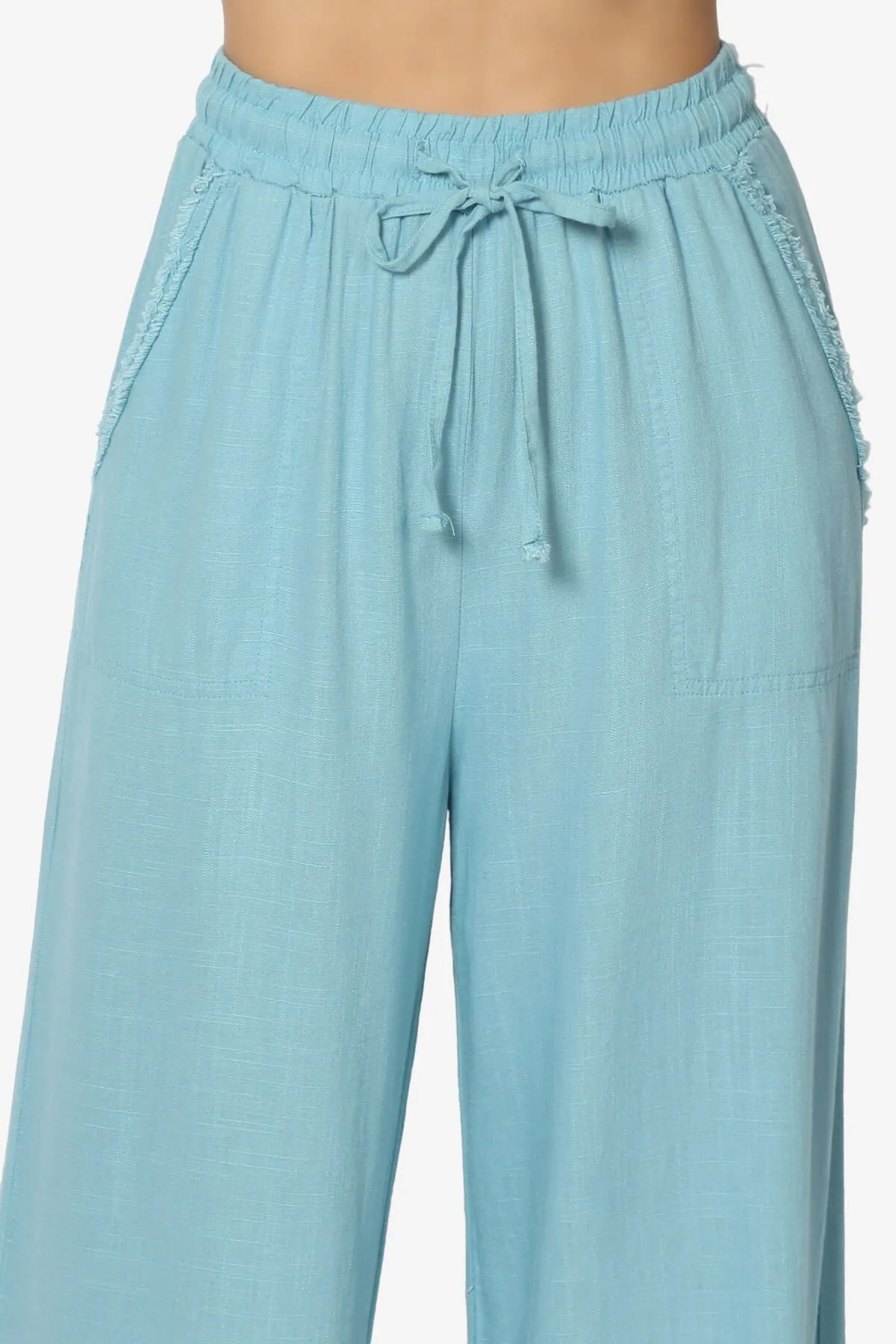 Jessica Drawstring Linen Pants