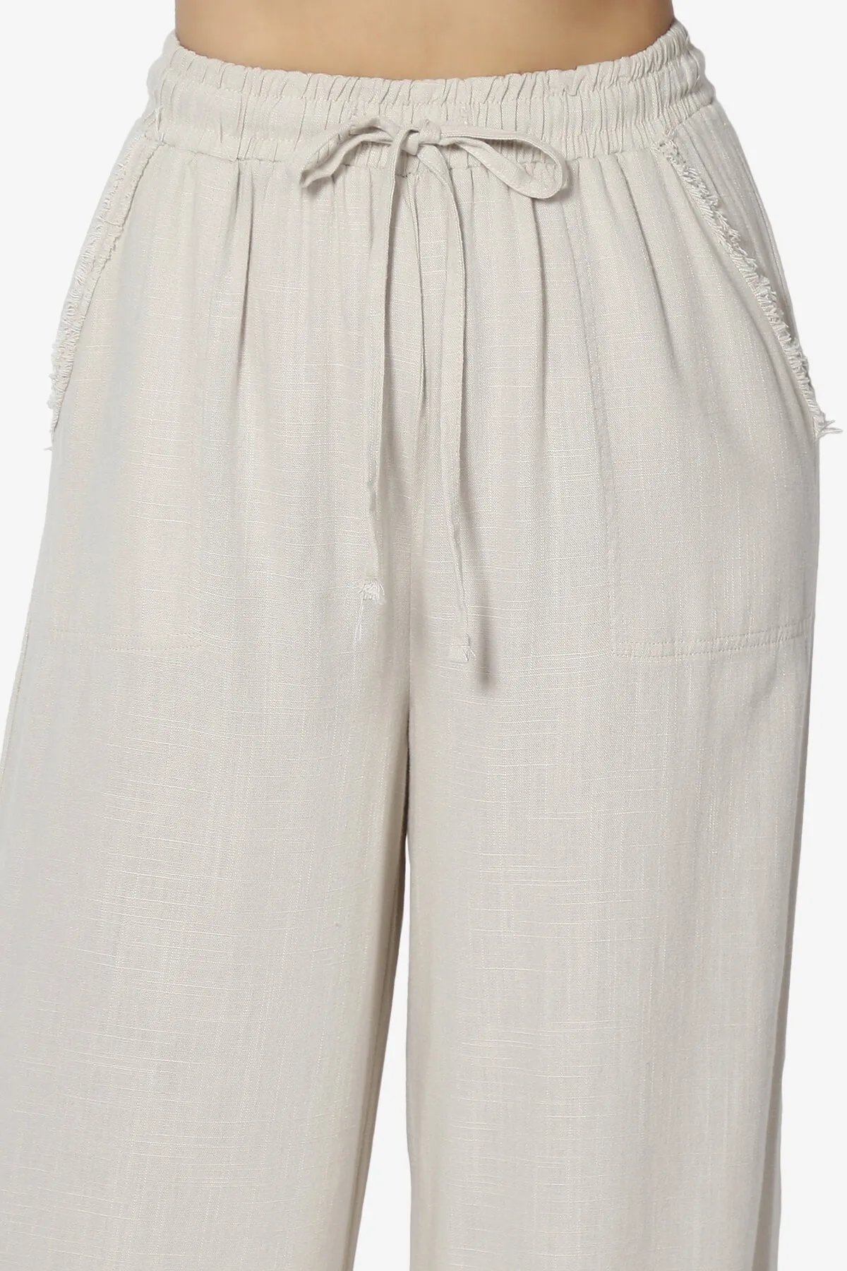 Jessica Drawstring Linen Pants