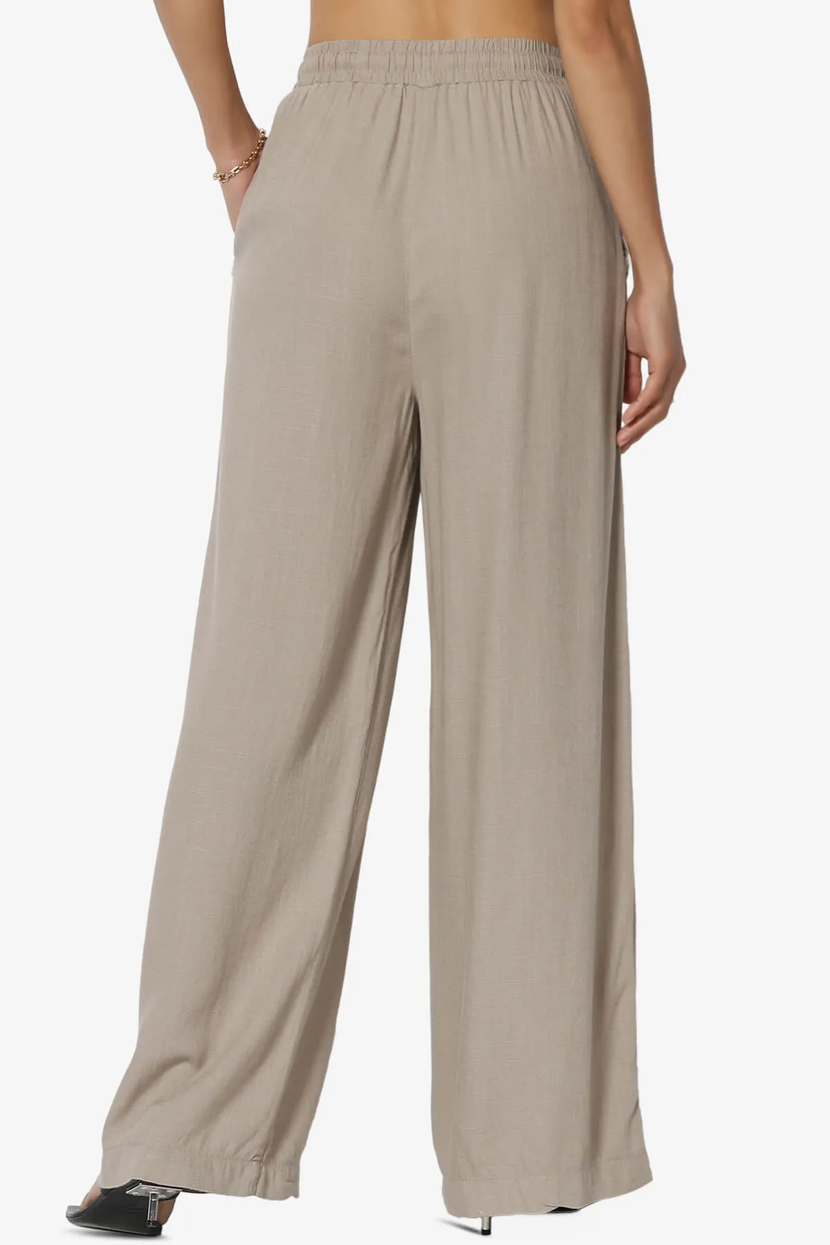 Jessica Drawstring Linen Pants