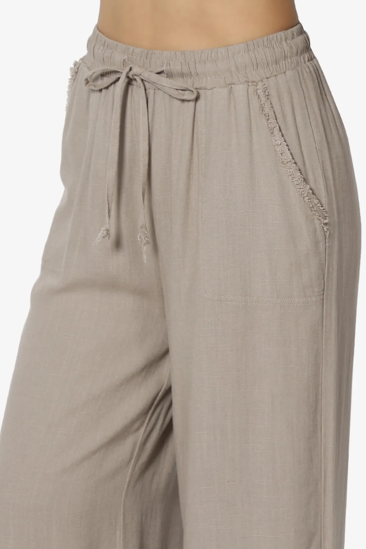 Jessica Drawstring Linen Pants