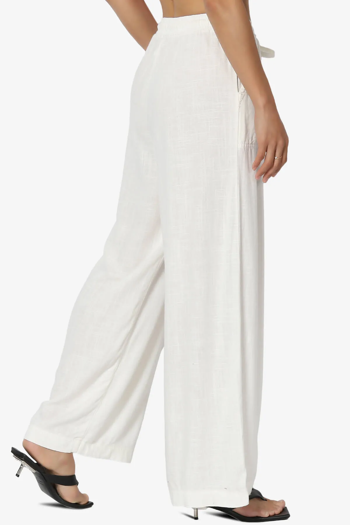 Jessica Drawstring Linen Pants