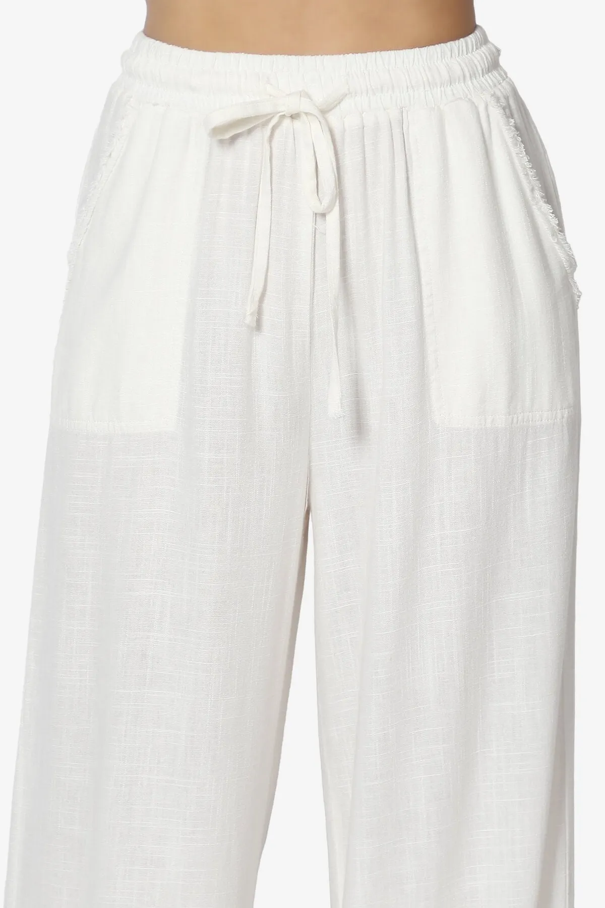 Jessica Drawstring Linen Pants