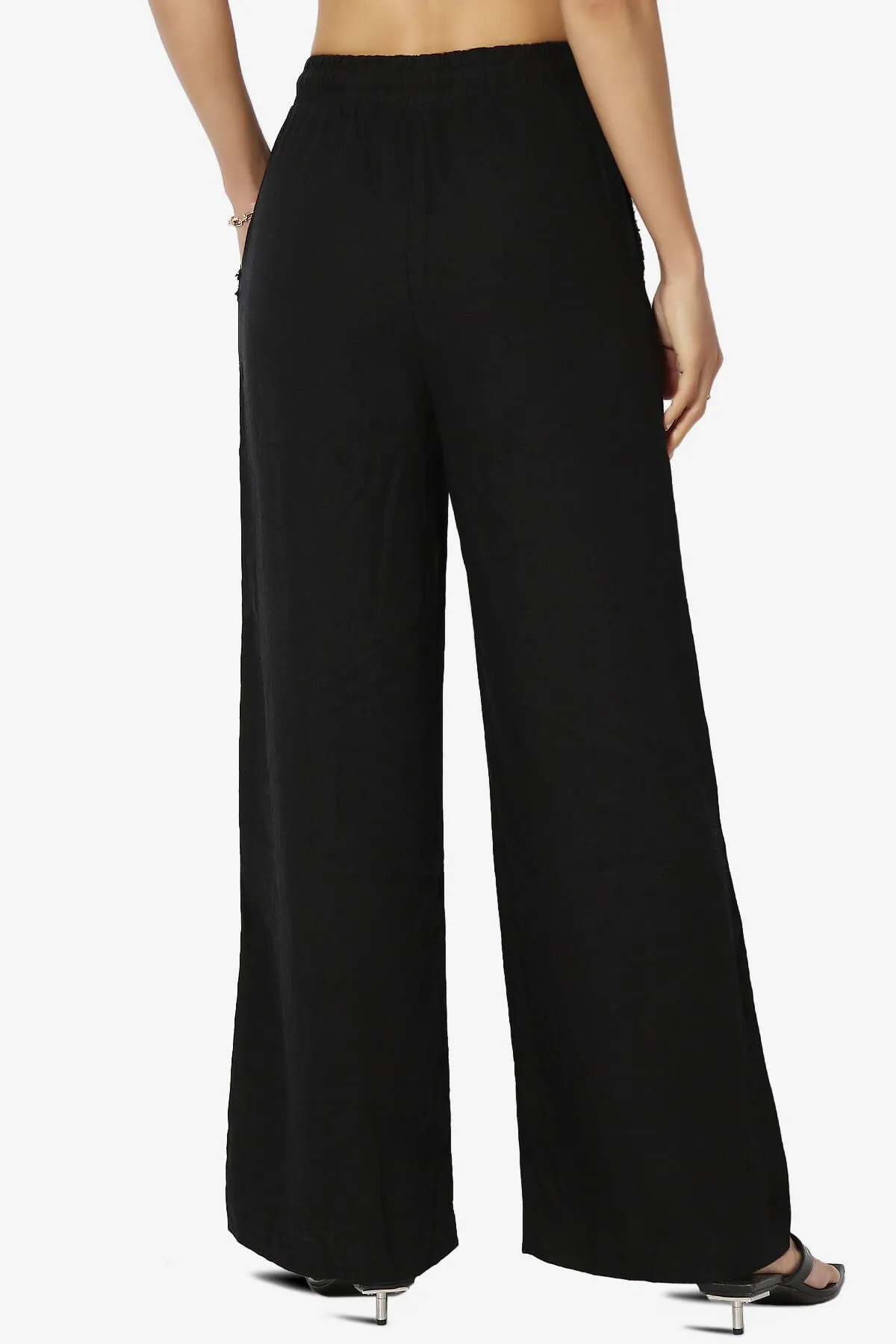 Jessica Drawstring Linen Pants