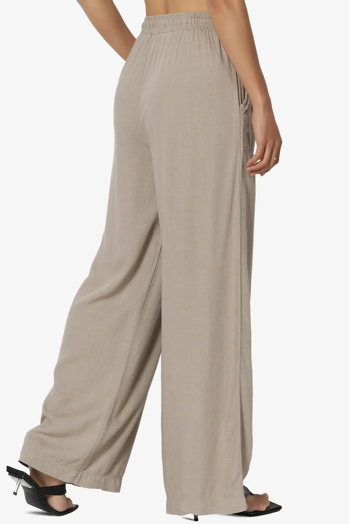 Jessica Drawstring Linen Pants